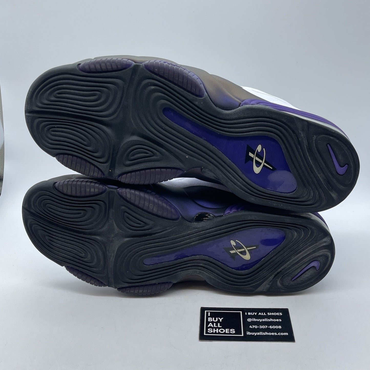 Size 13 - Nike Air Penny 3 White Black Suede Leather (304845-101)