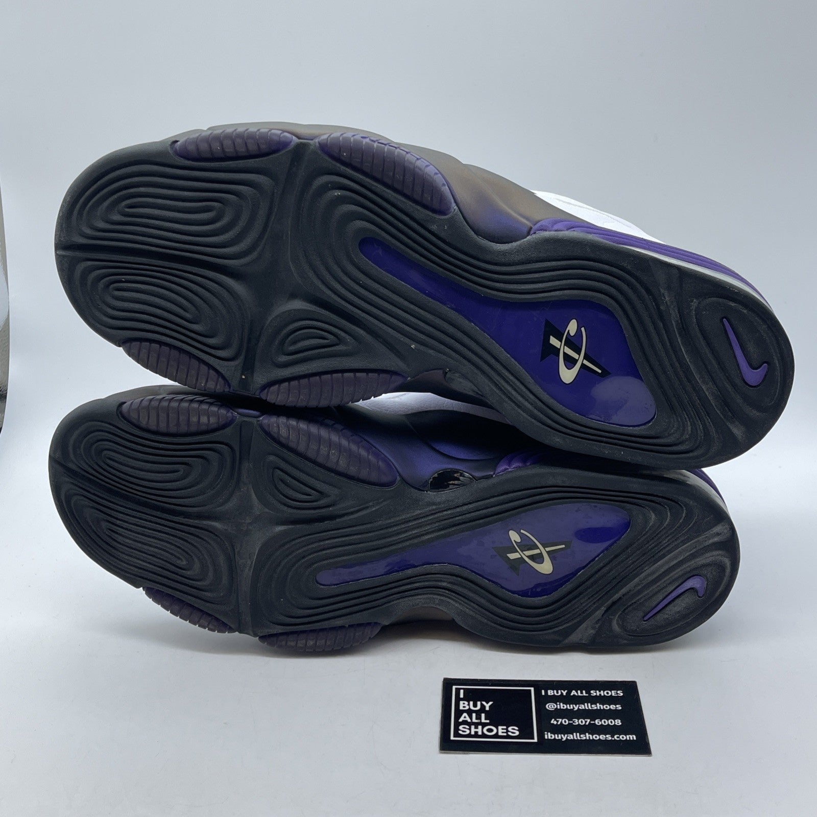 Size 13 - Nike Air Penny 3 White Black Suede Leather (304845-101)