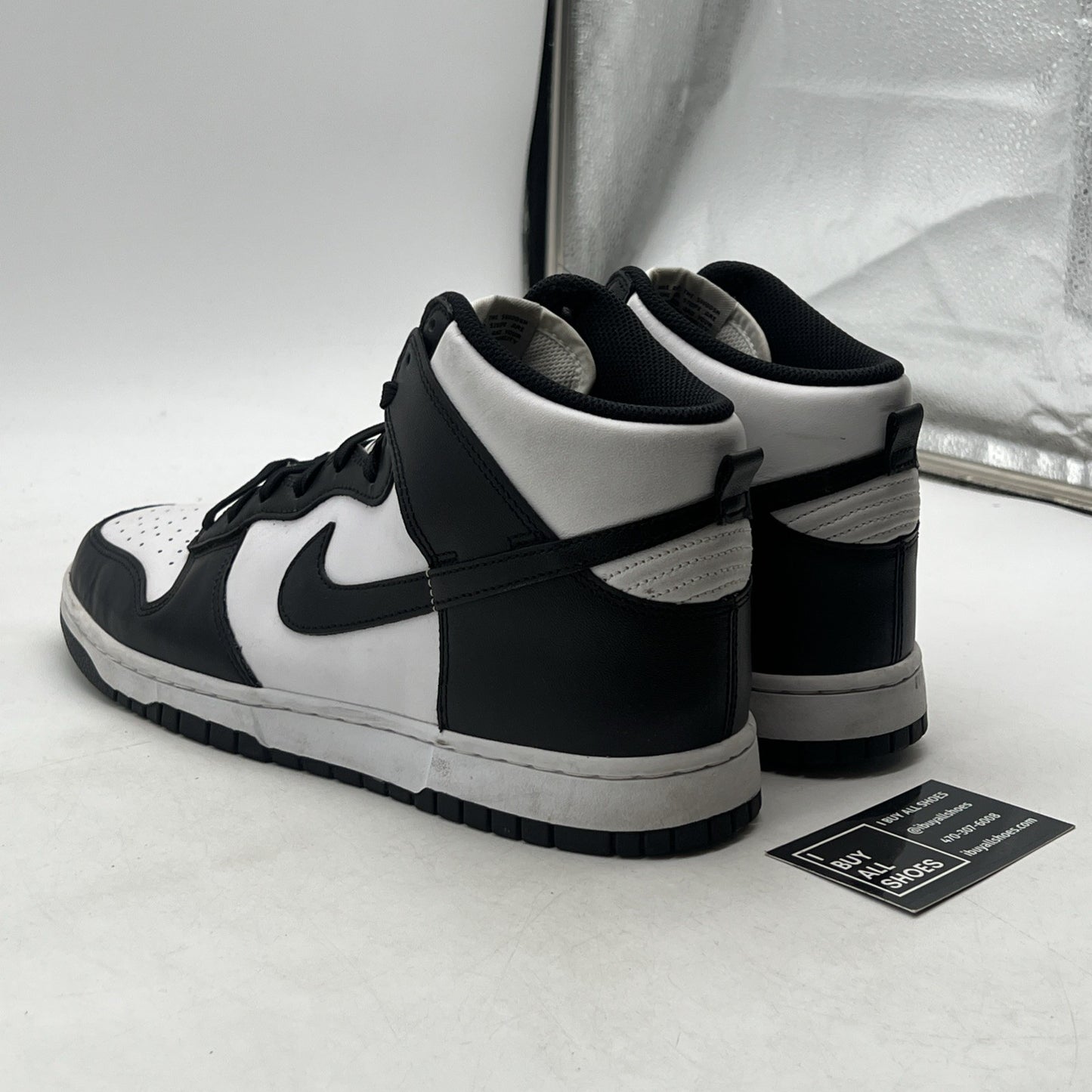 Size 10.5 - Nike Dunk High Black White (DD1399-105)