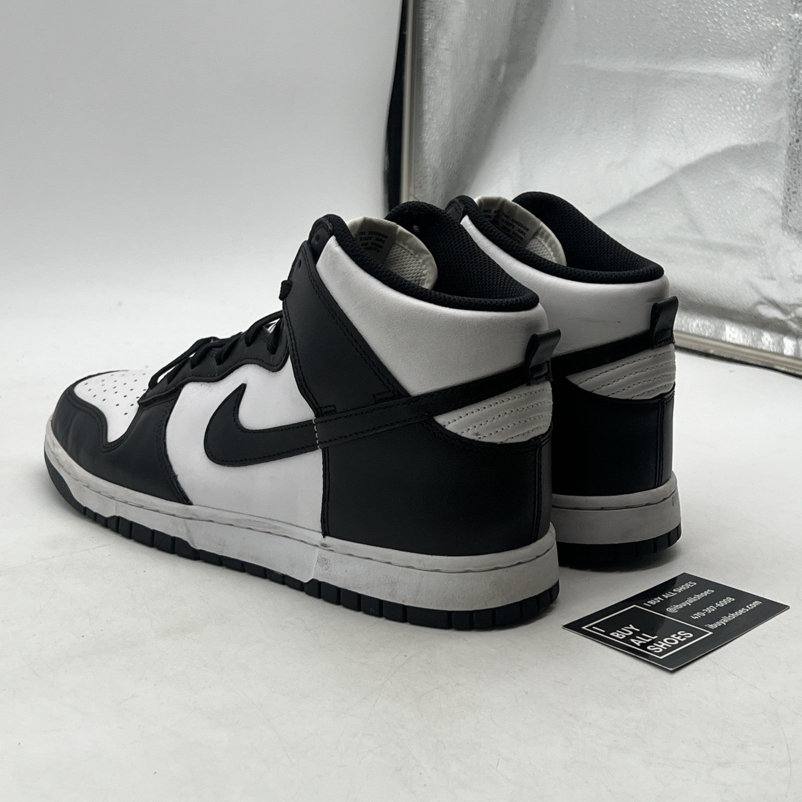 Size 10.5 - Nike Dunk High Black White (DD1399-105)