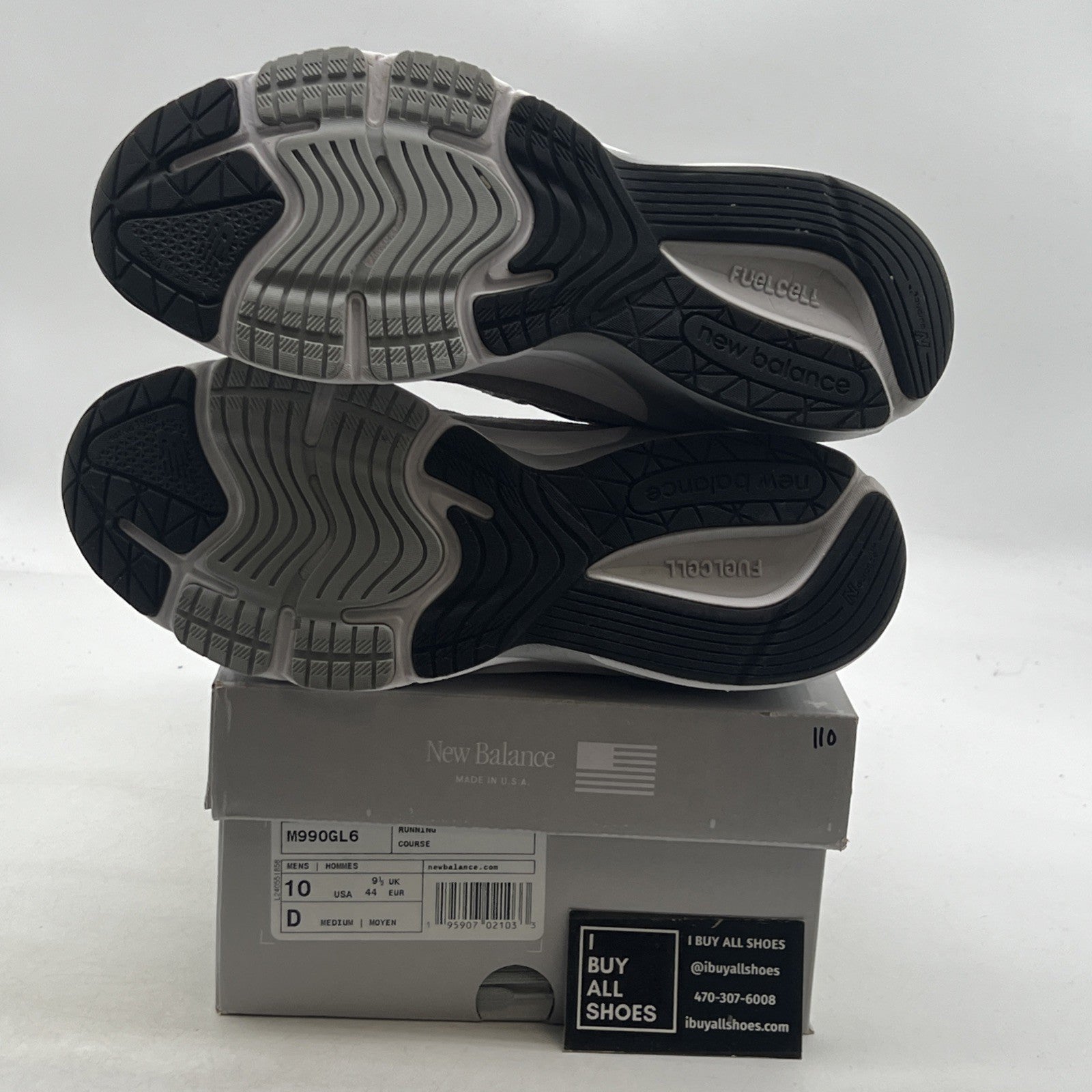 Size 10 - New Balance 990v6 Made in USA Castlerock (M990GL6)