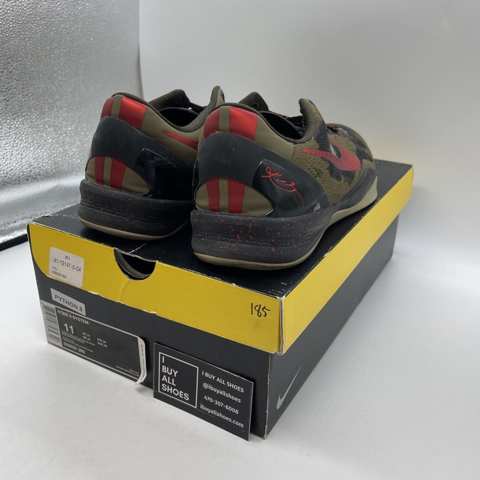 Size 11 - Nike Kobe 8 Python (555035-300)