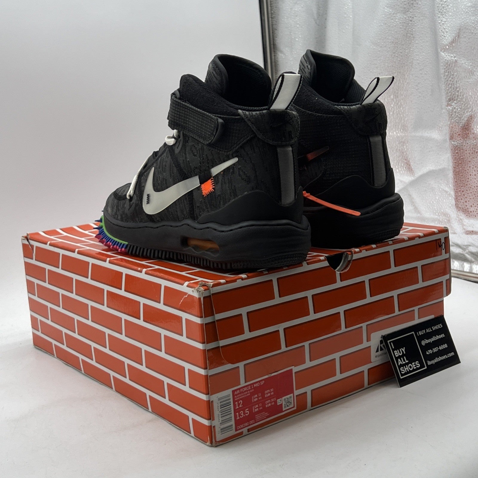 Size 12 - Nike Air Force 1 x Off-White Black 2022 (DO6290-001)