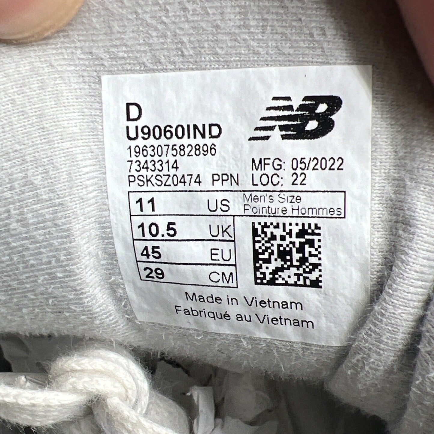 Size 11 - New Balance 9060 Natural Indigo Grey Suede Navy (U906IND)