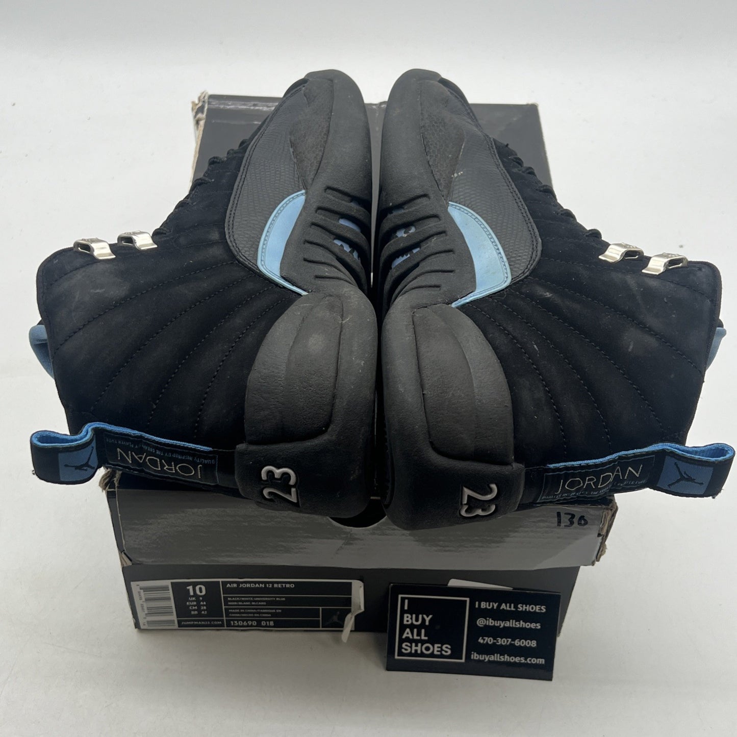 Size 10 - Air Jordan 12 Retro 2009 Nubuck (130690-018)