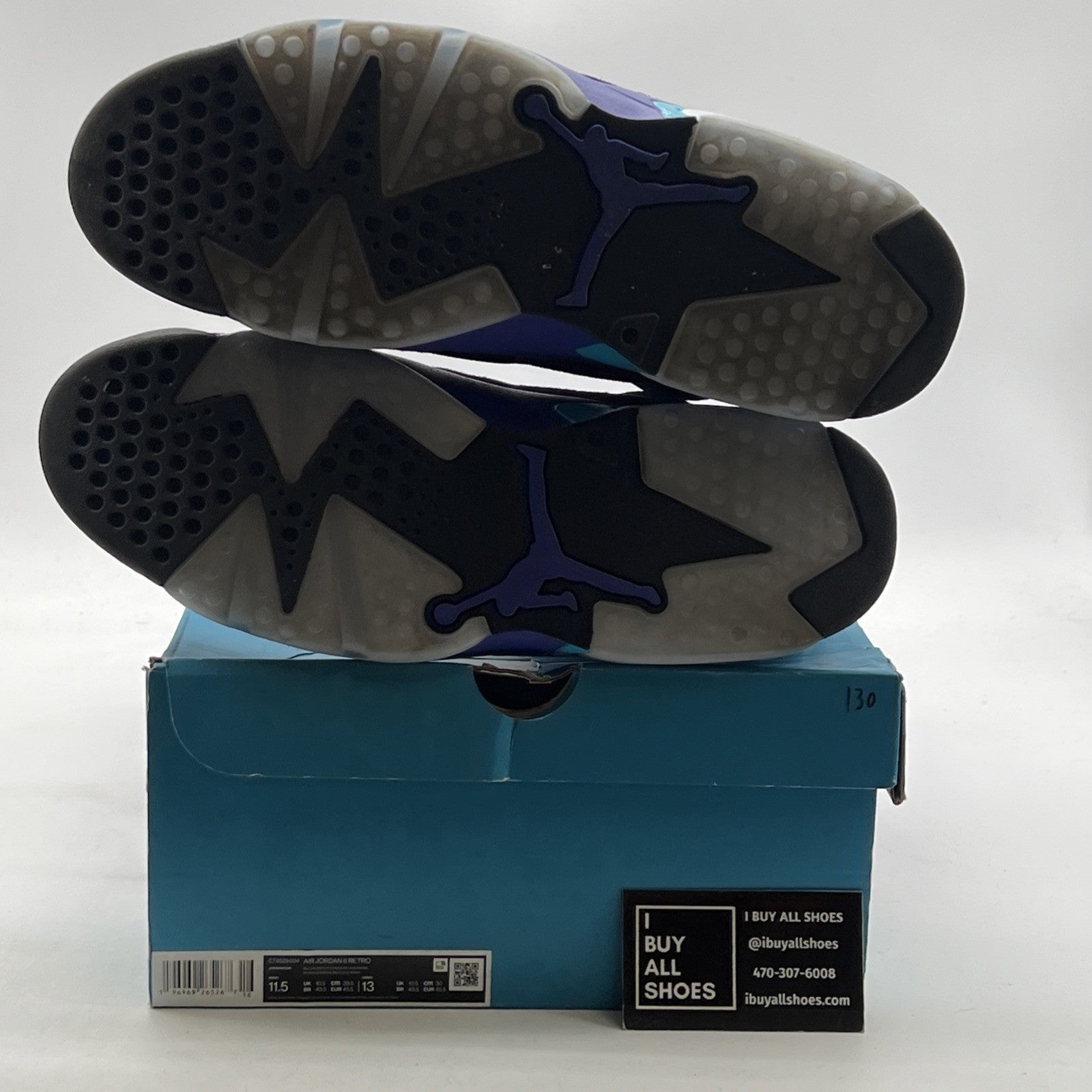 Size 11.5 - Air Jordan 6 Retro Aqua (CT8529-004)
