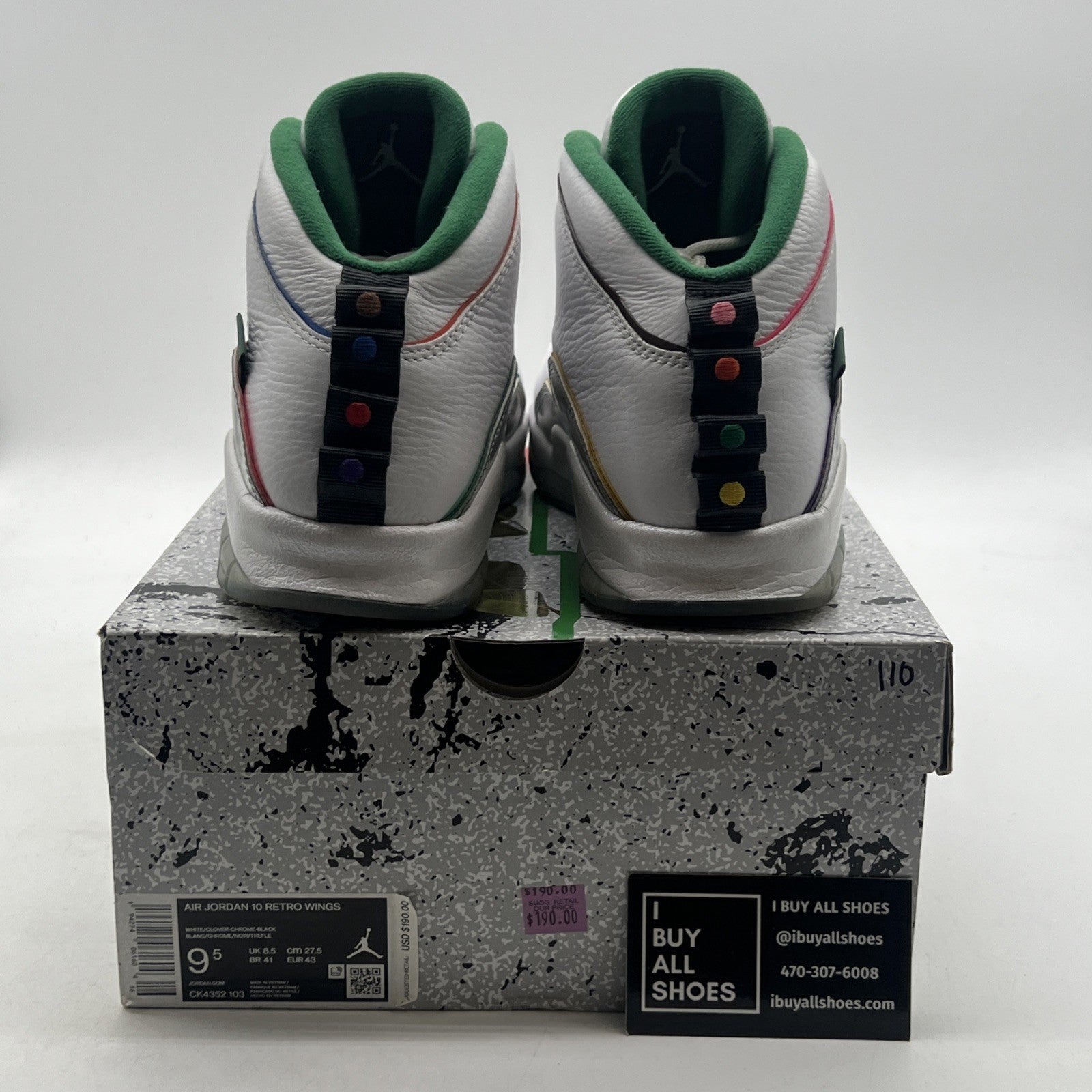 Size 9.5 - Air Jordan 10 Retro Wings (CK4352-103)