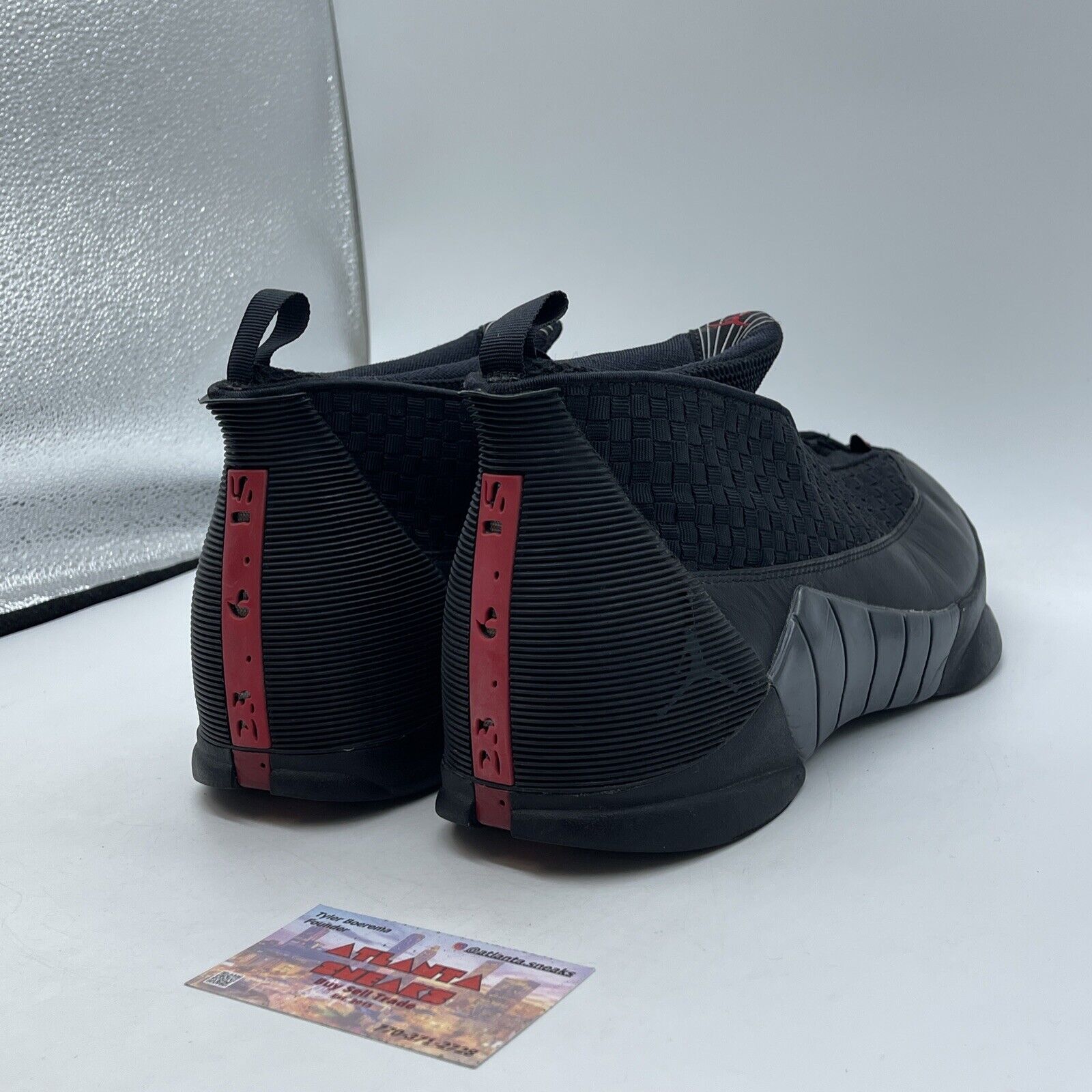 Size 11.5 - Air Jordan 15 Retro 2017 Stealth Red Black Suede Leather (881429001)