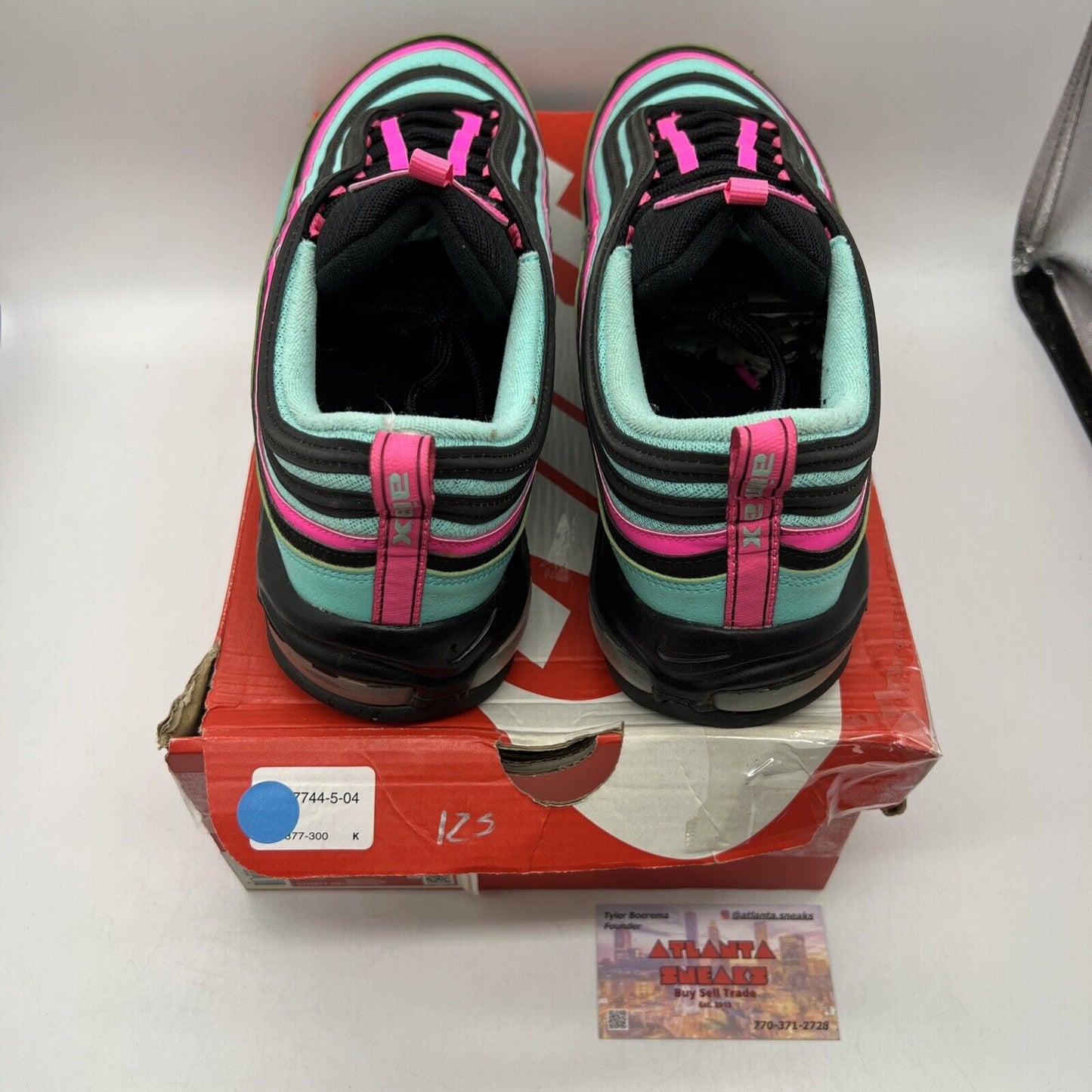 Size 13 - Nike Air Max 97 Hyper Turquoise Pink Leather