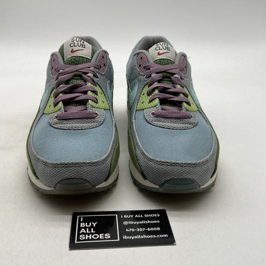 Size 10.5 - Nike Air Max 90 SE Sun Club - Worn Blue Treeline (DM0036-400)