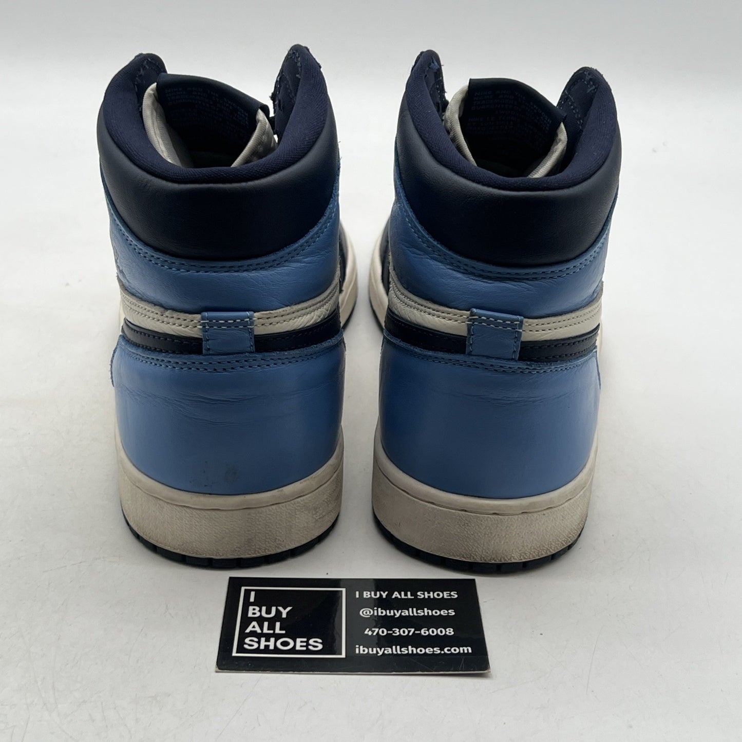 Size 13 - Air Jordan 1 Retro OG High Obsidian UNC 2019 (555088-140)