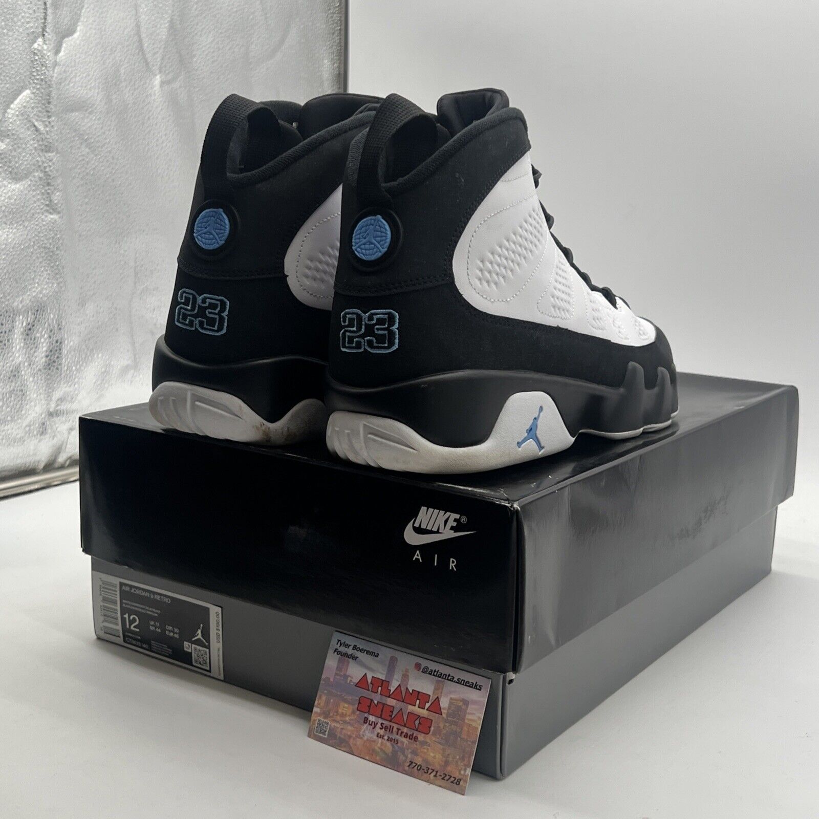 Size 12 - Air Jordan 9 Retro University Blue 2020 (CT8019-140)