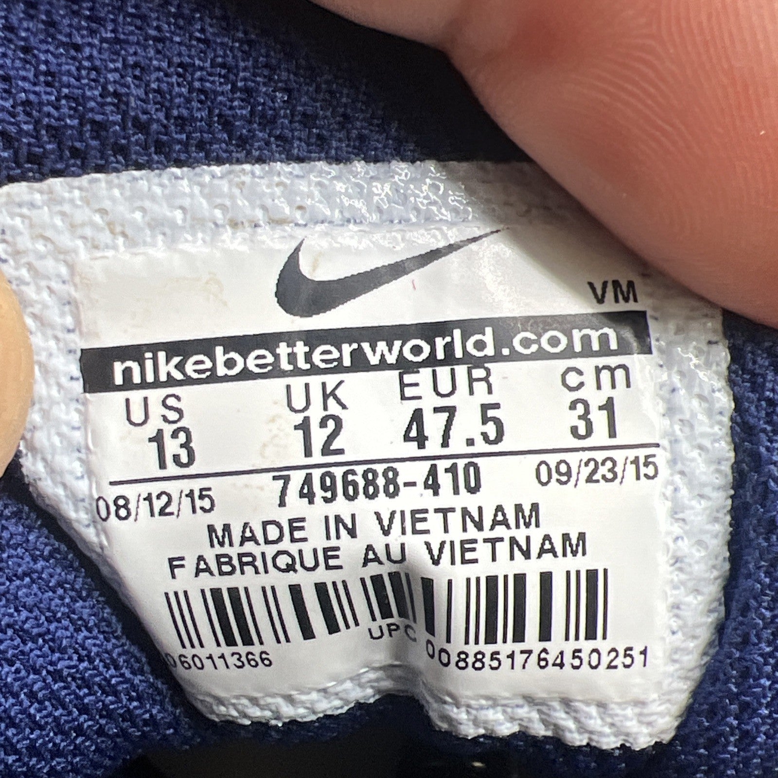 Size 13 - Nike Air Max Invigor Print Loyal Blue (749688-410)