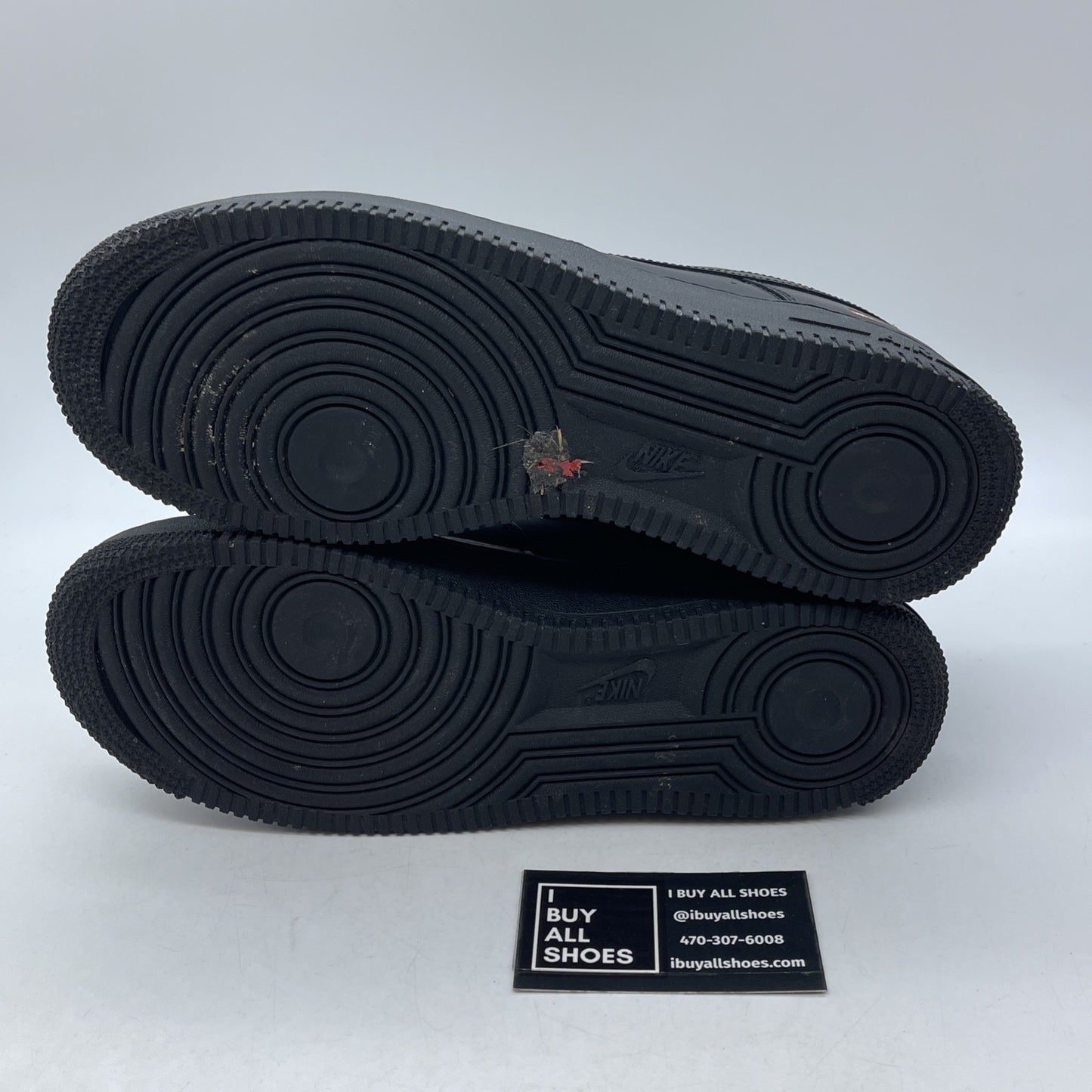 Size 9 - Nike Air Force 1 Low x Supreme Box Logo - Black Leather (CU9225-001)