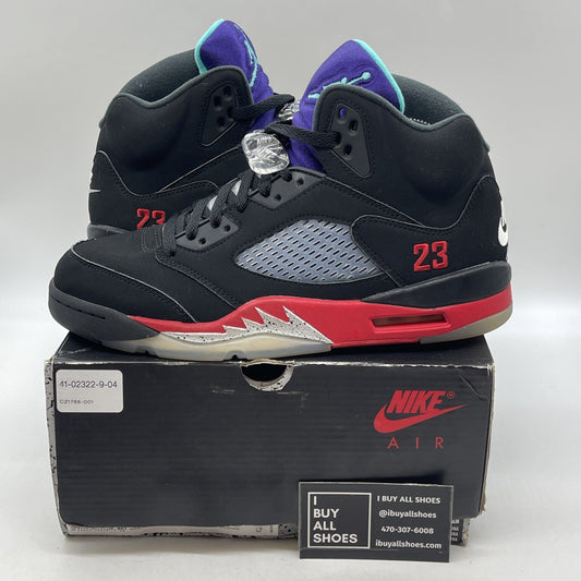 Size 8.5 - Jordan 5 Retro Top 3 Black 2020 (CZ1786-001)