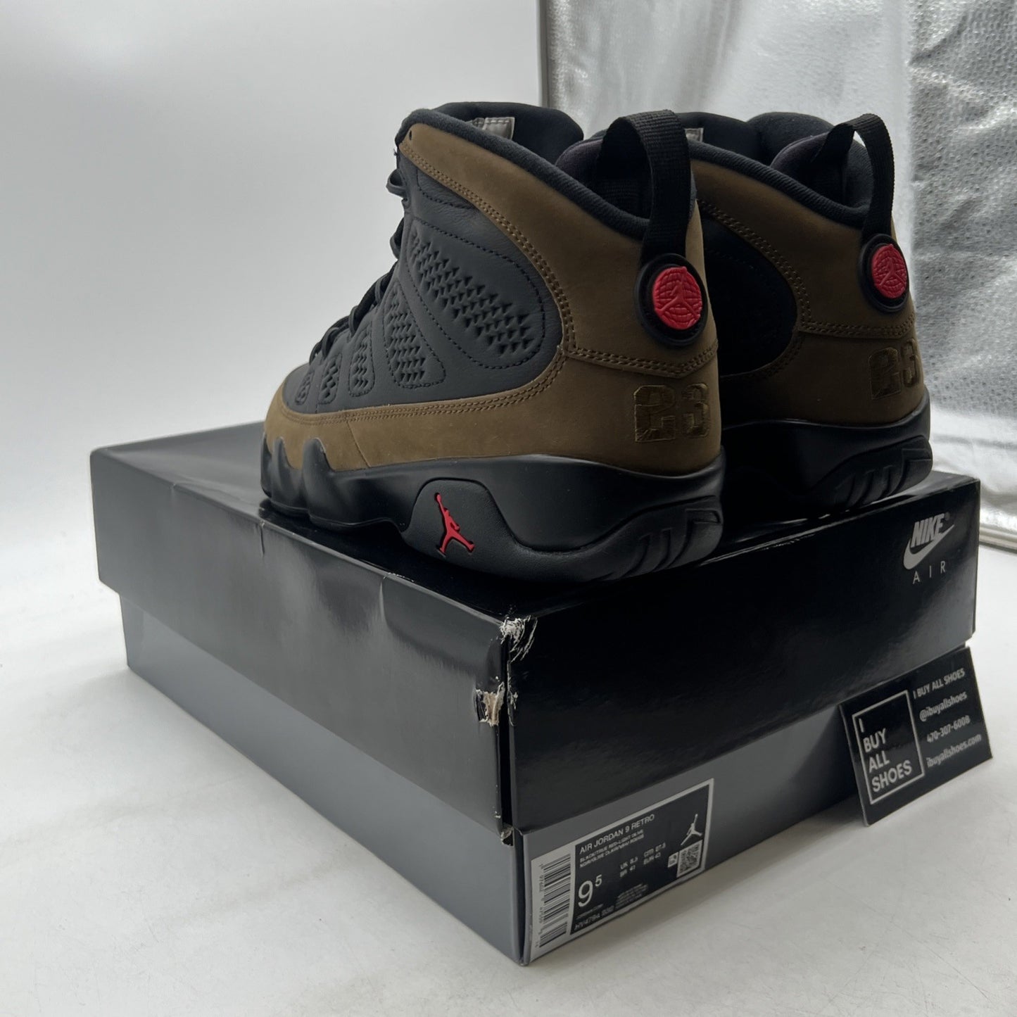 Size 9.5 - Air Jordan 9 Retro 2024 Olive (HV4794-030)