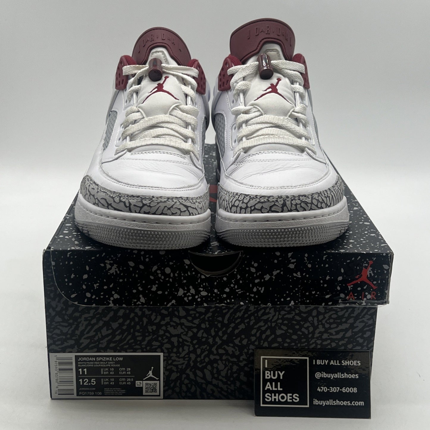 Size 11 - Jordan Spizike Low Team Red (FQ1759-106)