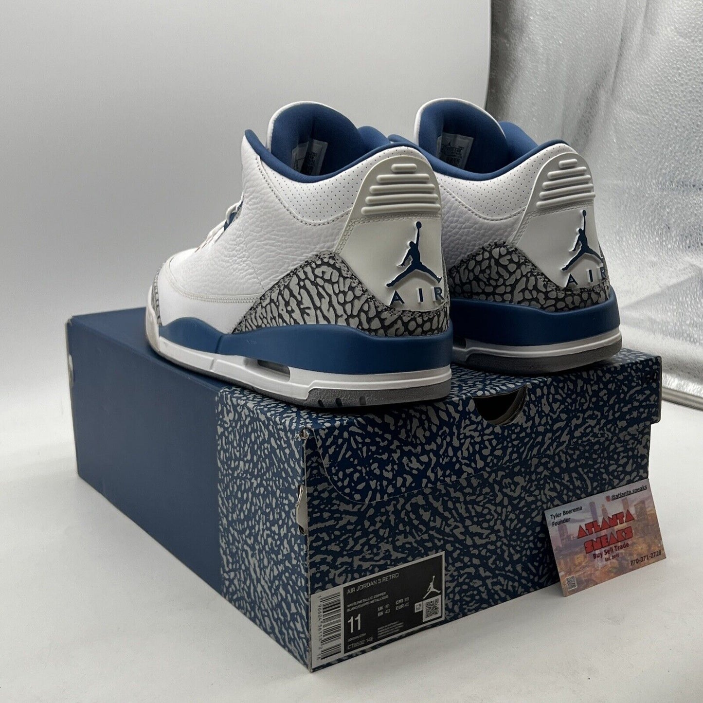 Size 11 - Air Jordan 3 Retro Washington Wizards (CT8532-148)