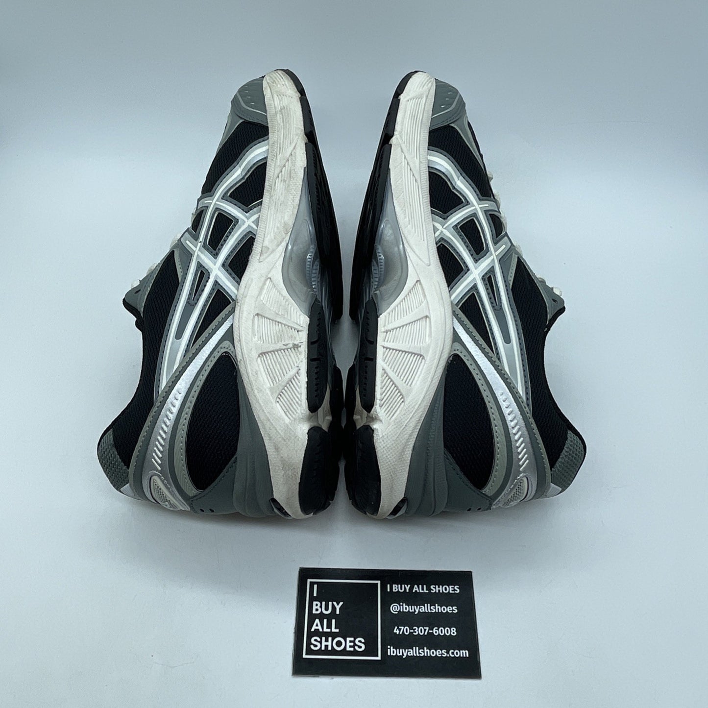 Size 9 - Asics GT-2160 Black / Seal Grey White Suede Leather (F961123)