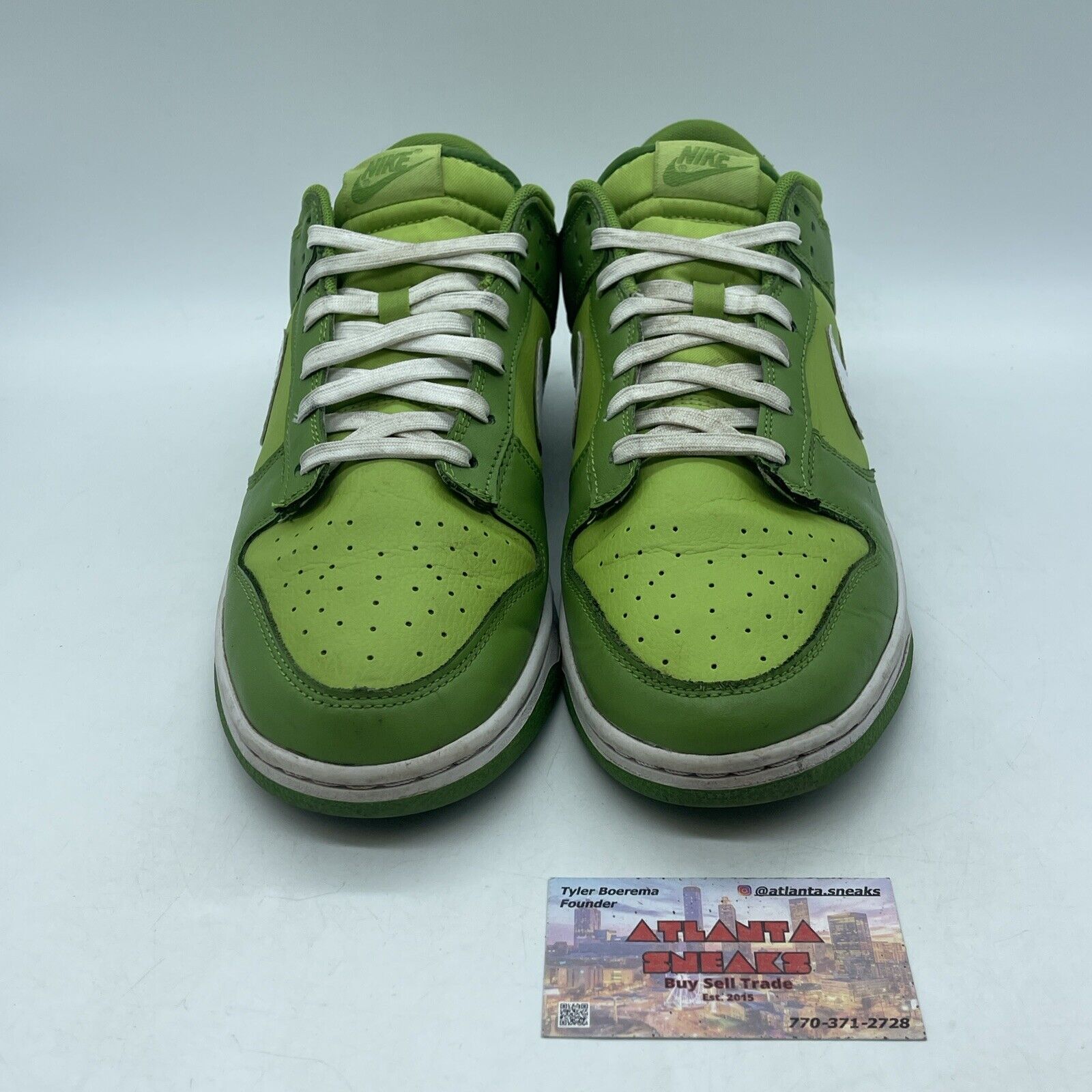 Size 12 - Nike Dunk Low Chlorophyll Green White Leather (DJ6188-300)