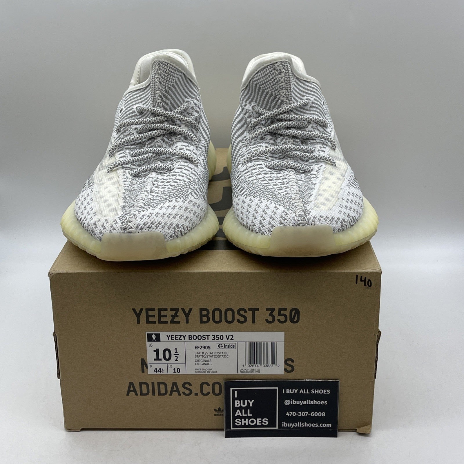 Size 10.5 - adidas Yeezy Boost 350 V2 2018 Low Static Non-Reflective (EF2905)