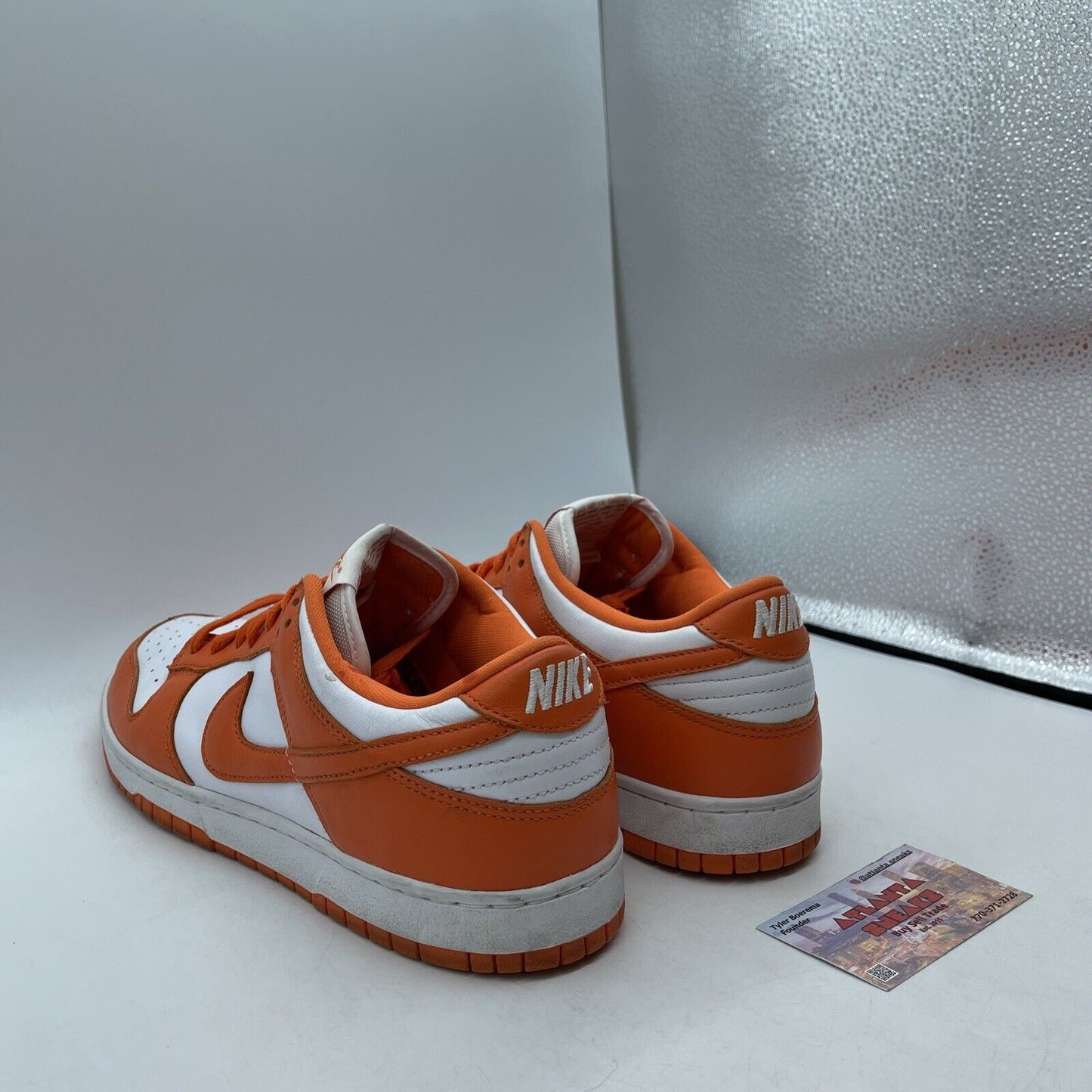 Size 11 - Nike Dunk Low Retro SP Syracuse 2020 Orange White Leather (CU1726-101)