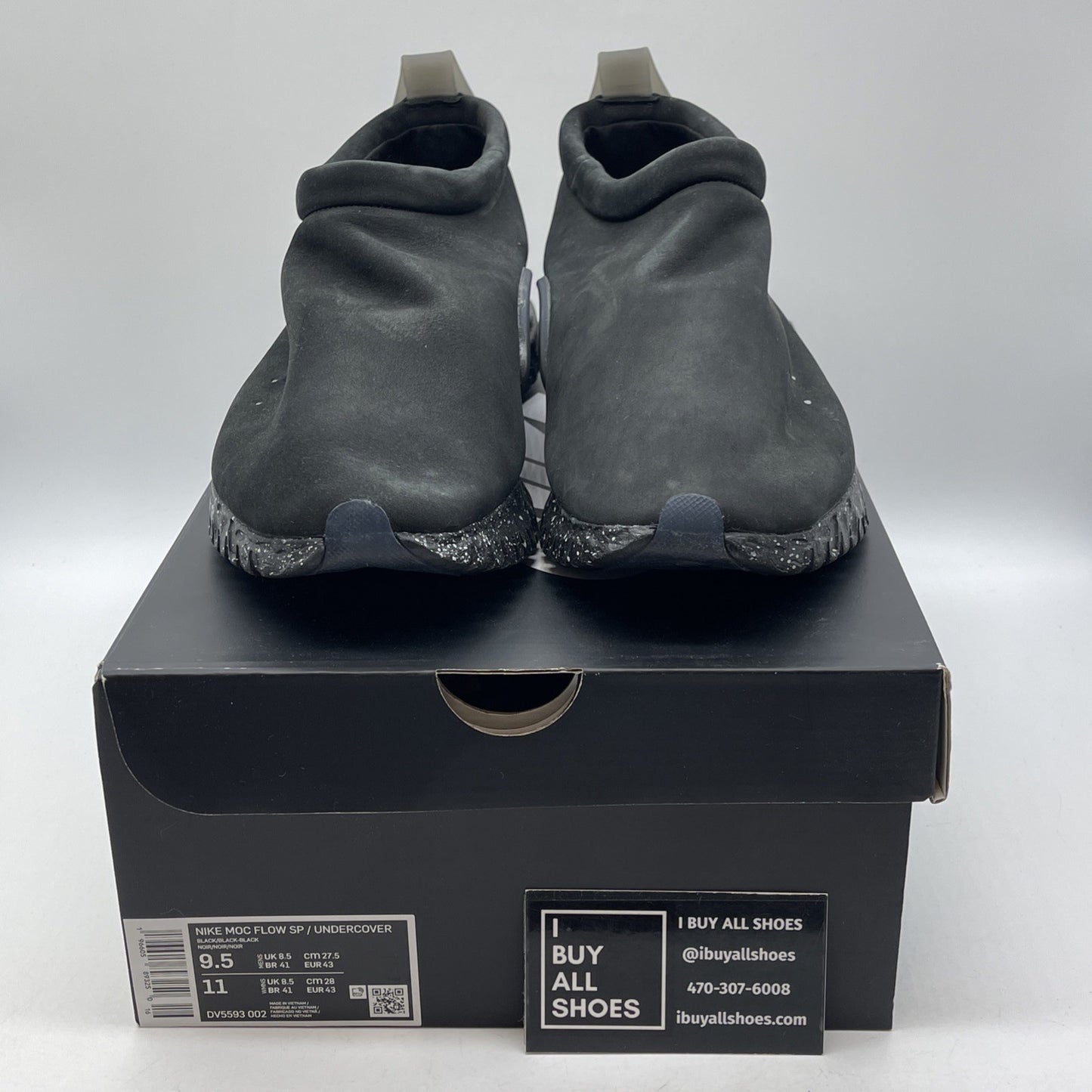 Size 9.5 - Nike Undercover x Moc Flow Black Suede (DV5593-002)