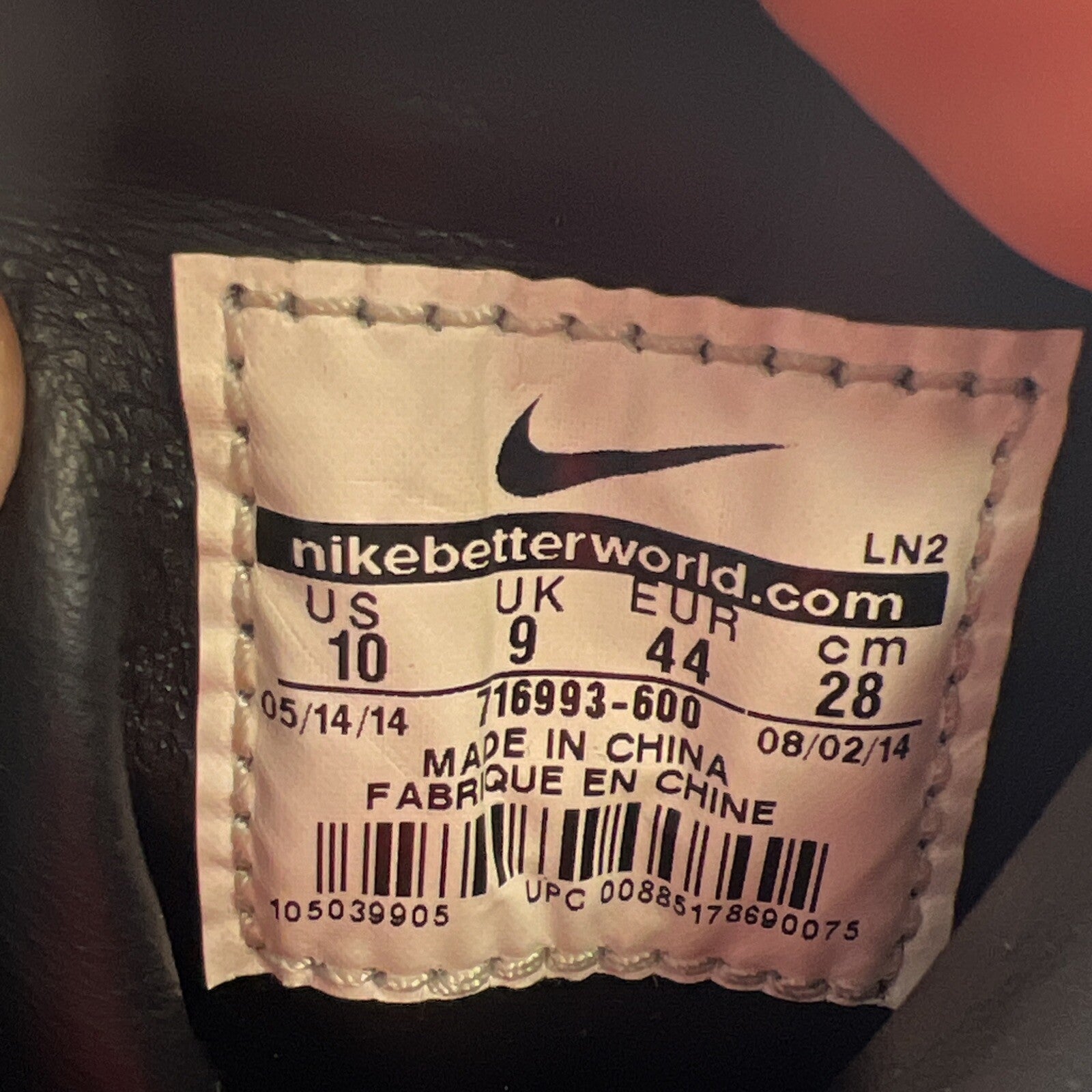 Size 10 - Nike Kobe 9 KRM EXT High Red Mamba (716993-600)