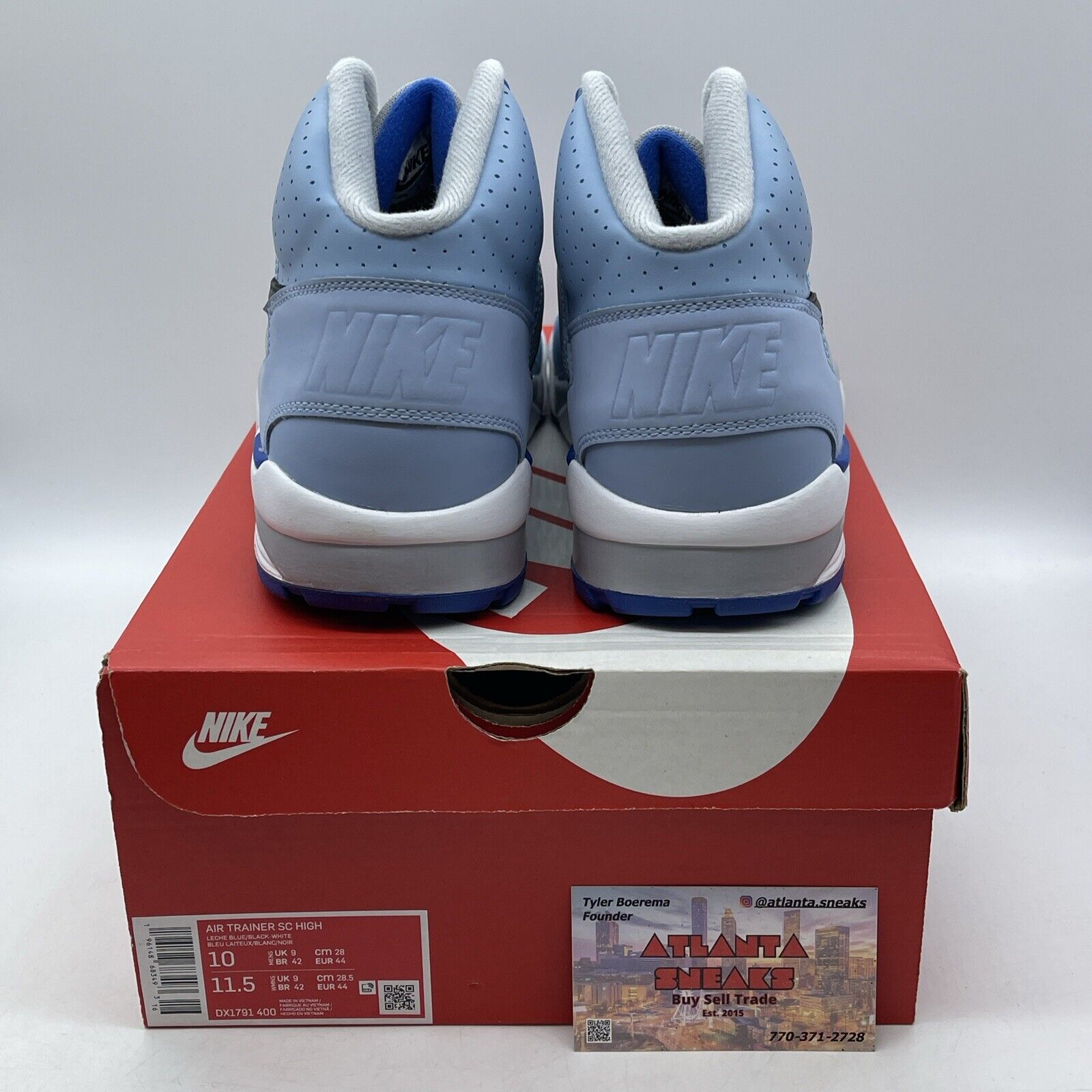 Size 10 - Nike Air Trainer SC High Kansas City Royals 2022 Suede (DX1791-400)