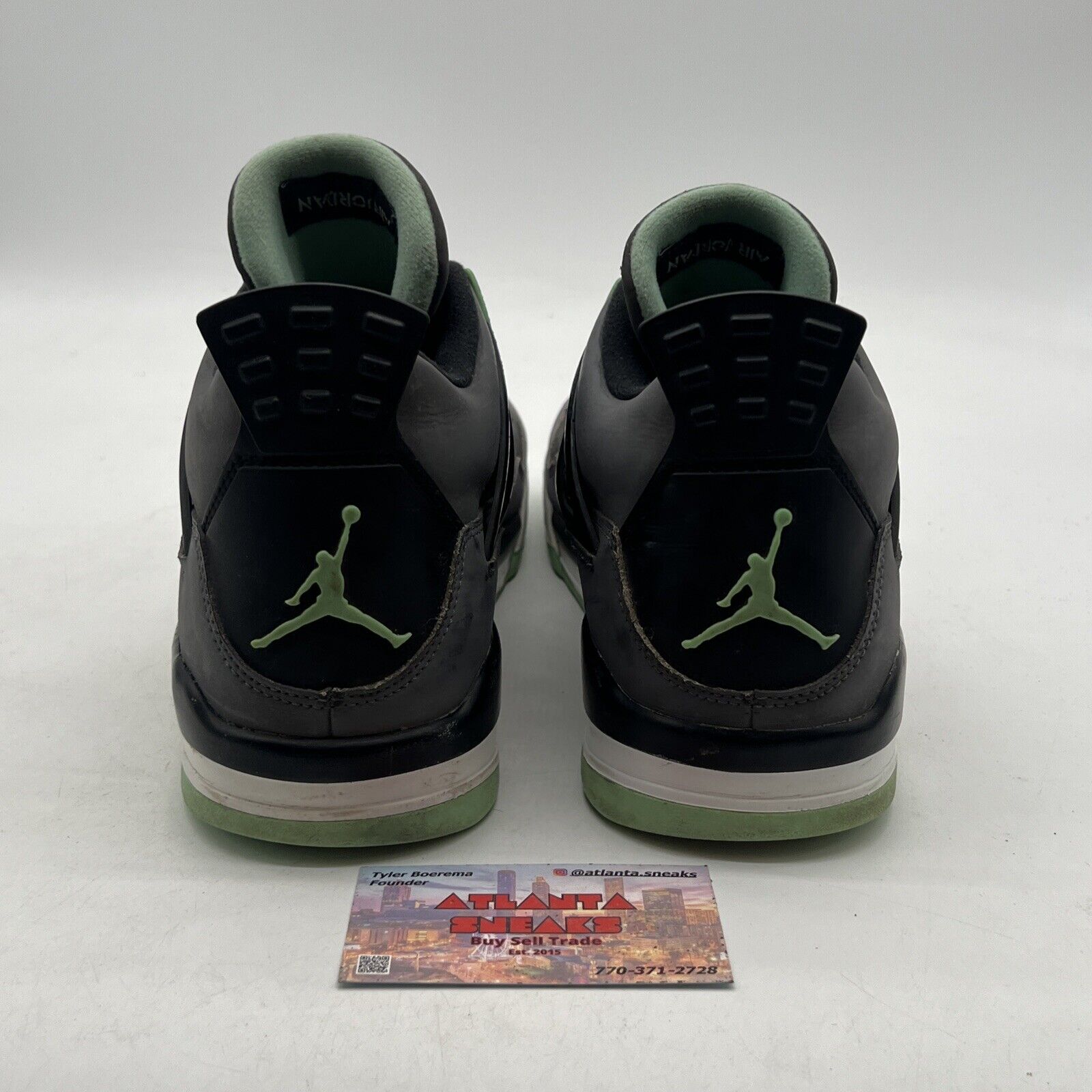 Size 13 - Air Jordan 4 Retro Green Glow 2013 (308497-033)