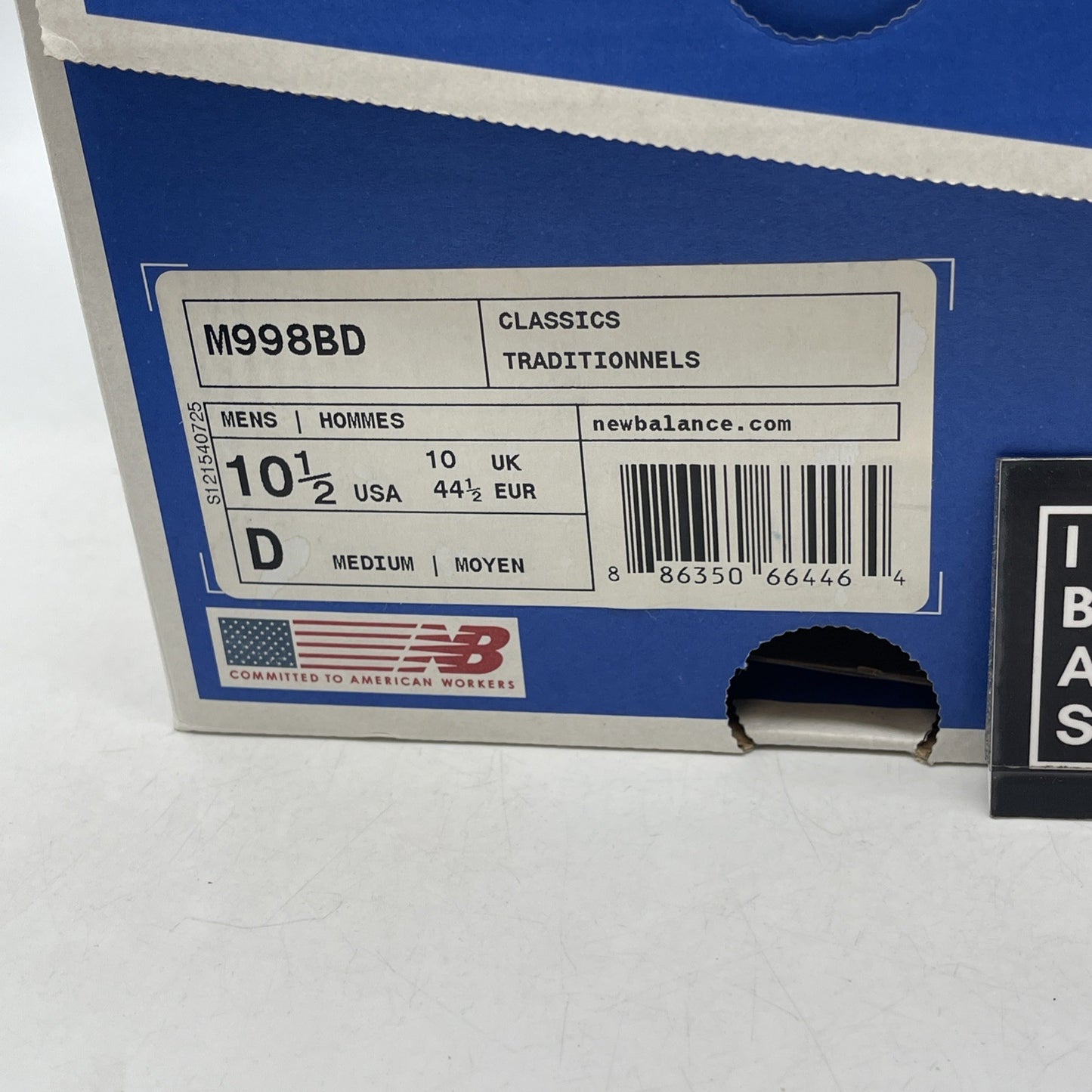 Size 10.5 - New Balance 998 Made in USA Blue Denim (M998BD)