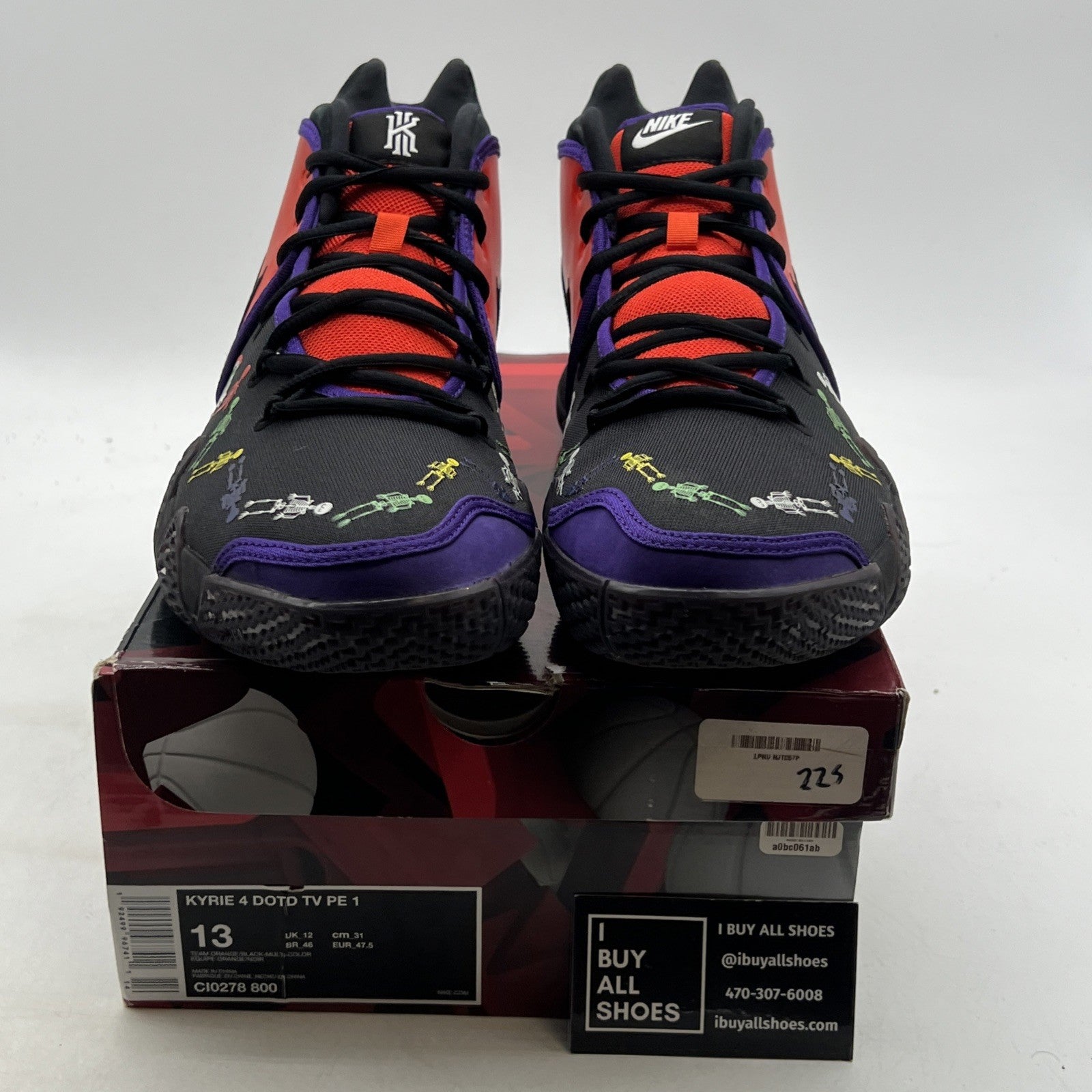 Size 13 - Nike Kyrie 4 PE Day of the Dead (CI0278-800)