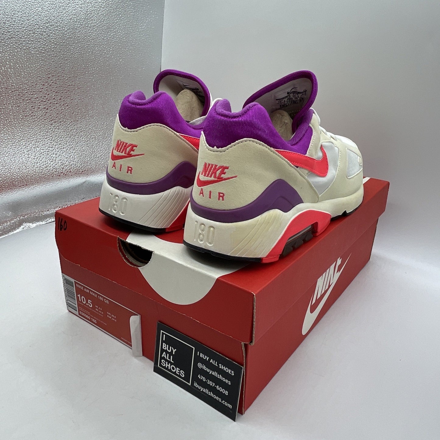 Size 10.5 - Nike Air Max 180 QS Laser Crimson (626960-165)
