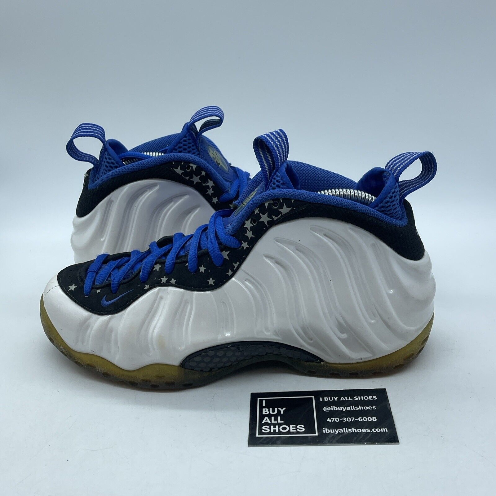 Size 8 - Nike Air Foamposite One Shooting Stars White Black (679085-101)