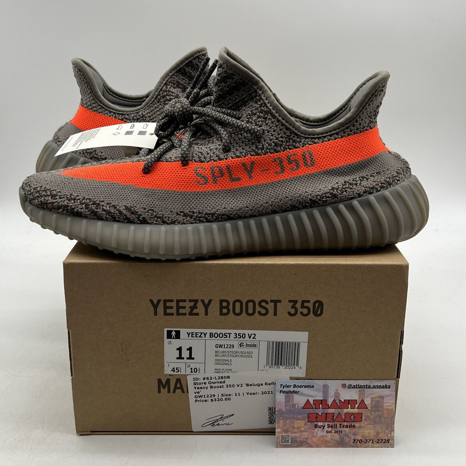 Size 11 - adidas Yeezy Boost 350 V2 Low Beluga Reflective (GW1229)