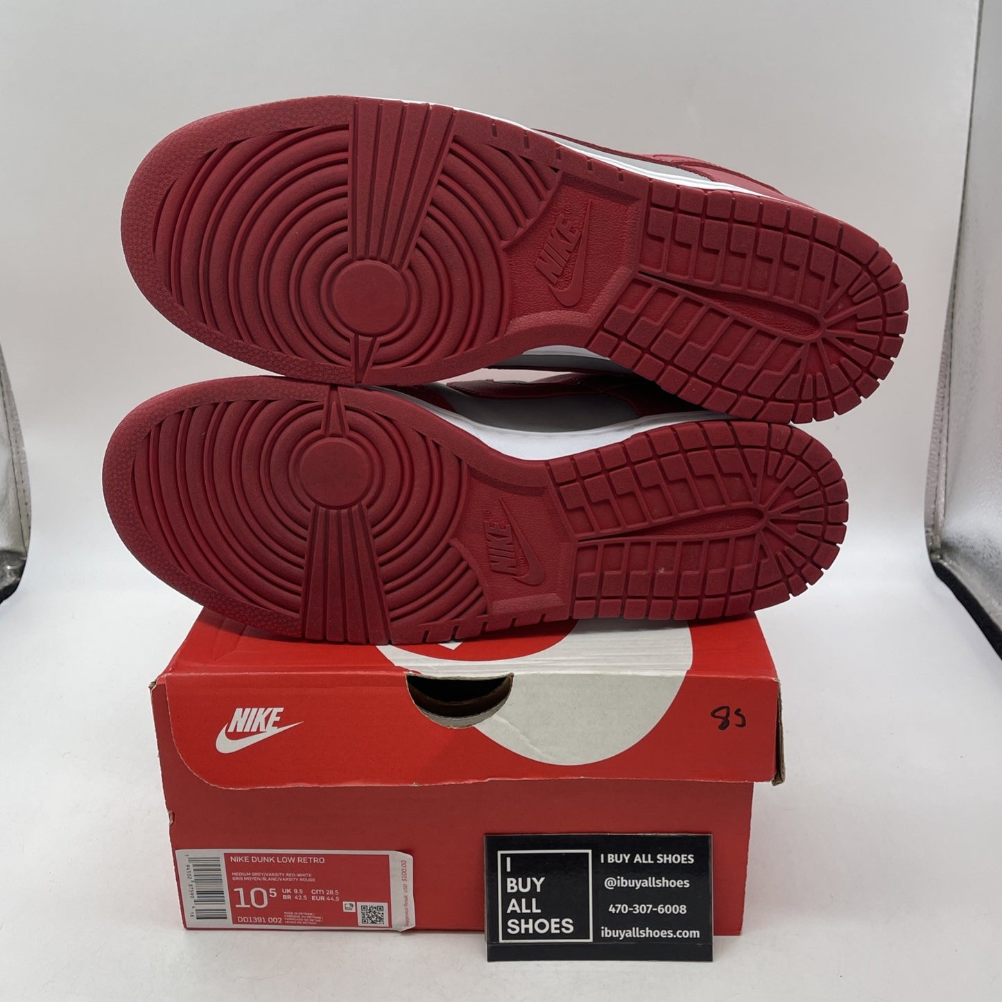 Size 10.5 - Nike Dunk Low SP UNLV 2021 (DD1391-002)