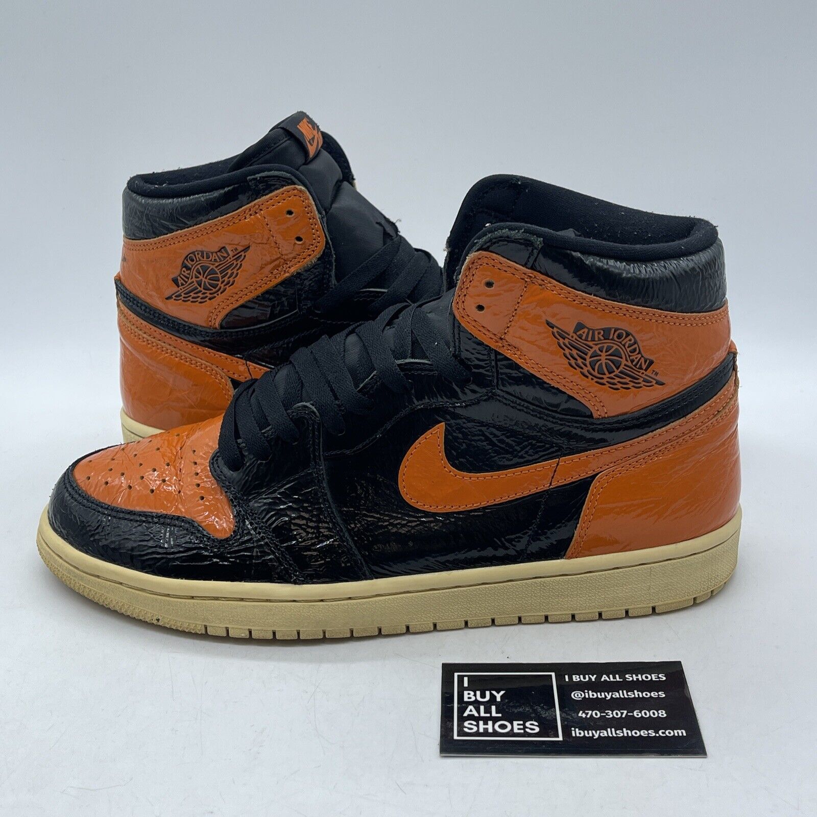 Size 10 - Jordan 1 Retro OG High Shattered Backboard 3.0 Leather (555088-028)