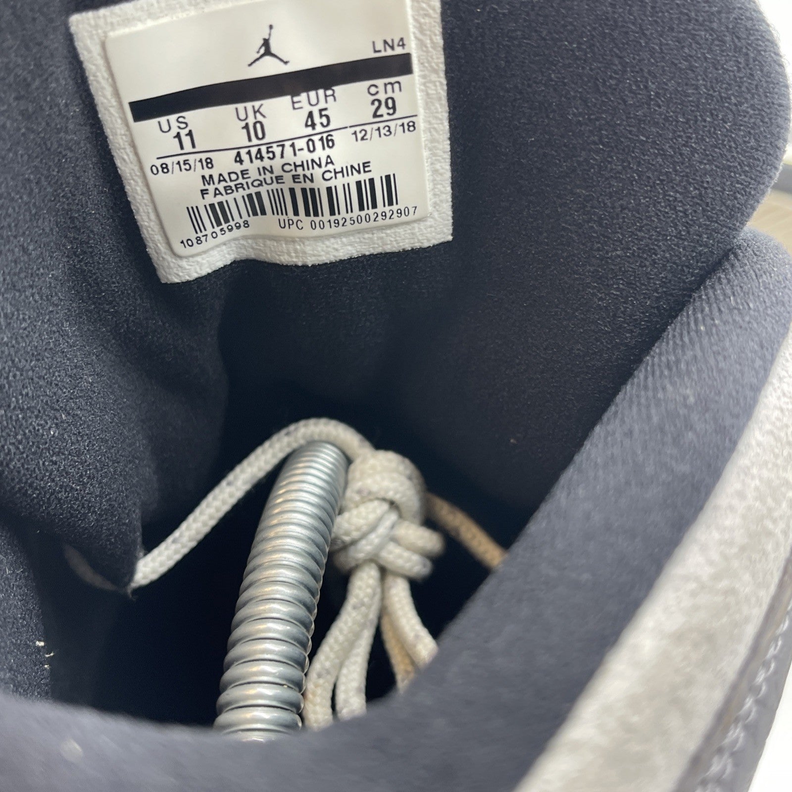 Size 11 - Air Jordan 13 Retro Atmosphere Grey Suede Leather (414571-016)