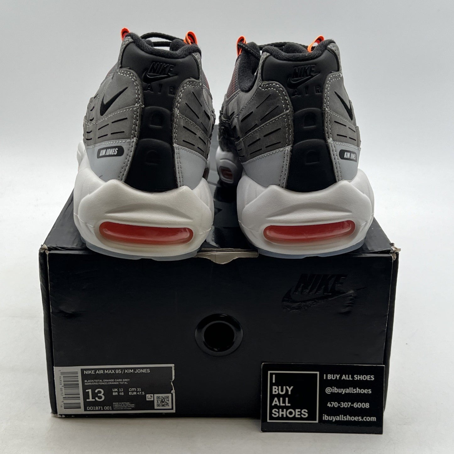 Size 13 - Nike Kim Jones x Air Max 95 Total Orange (DD1871-001)