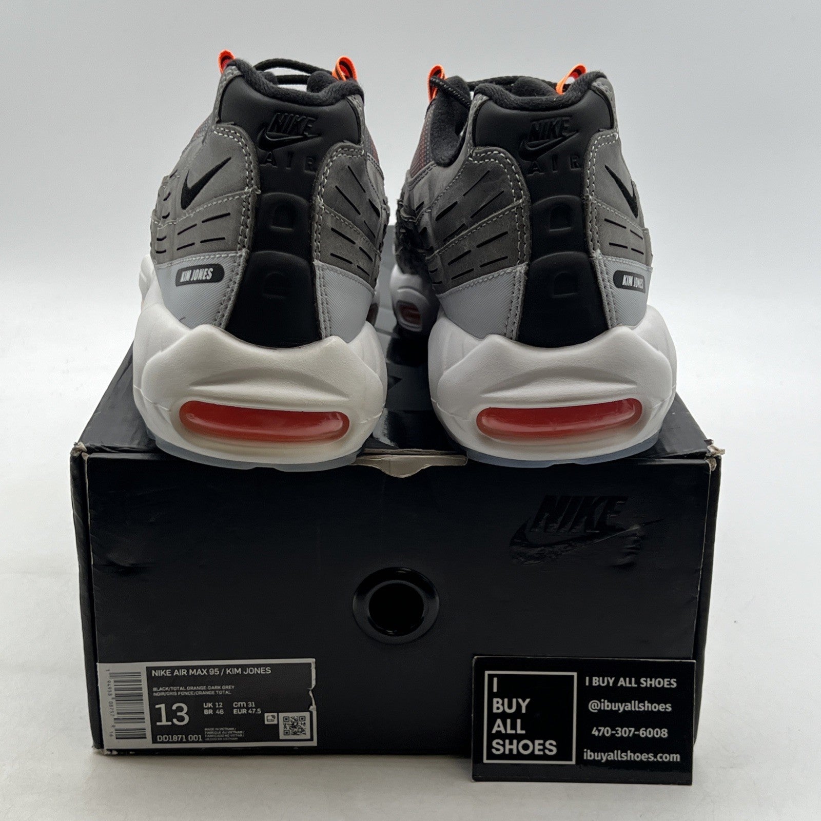 Size 13 - Nike Kim Jones x Air Max 95 Total Orange (DD1871-001)