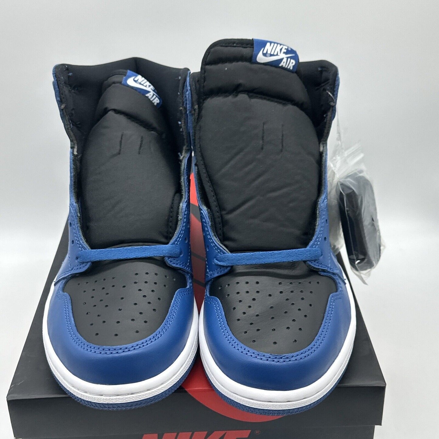 Size 10 - Jordan 1 Retro OG High Dark Marina Blue Premium. Leather OG All Under