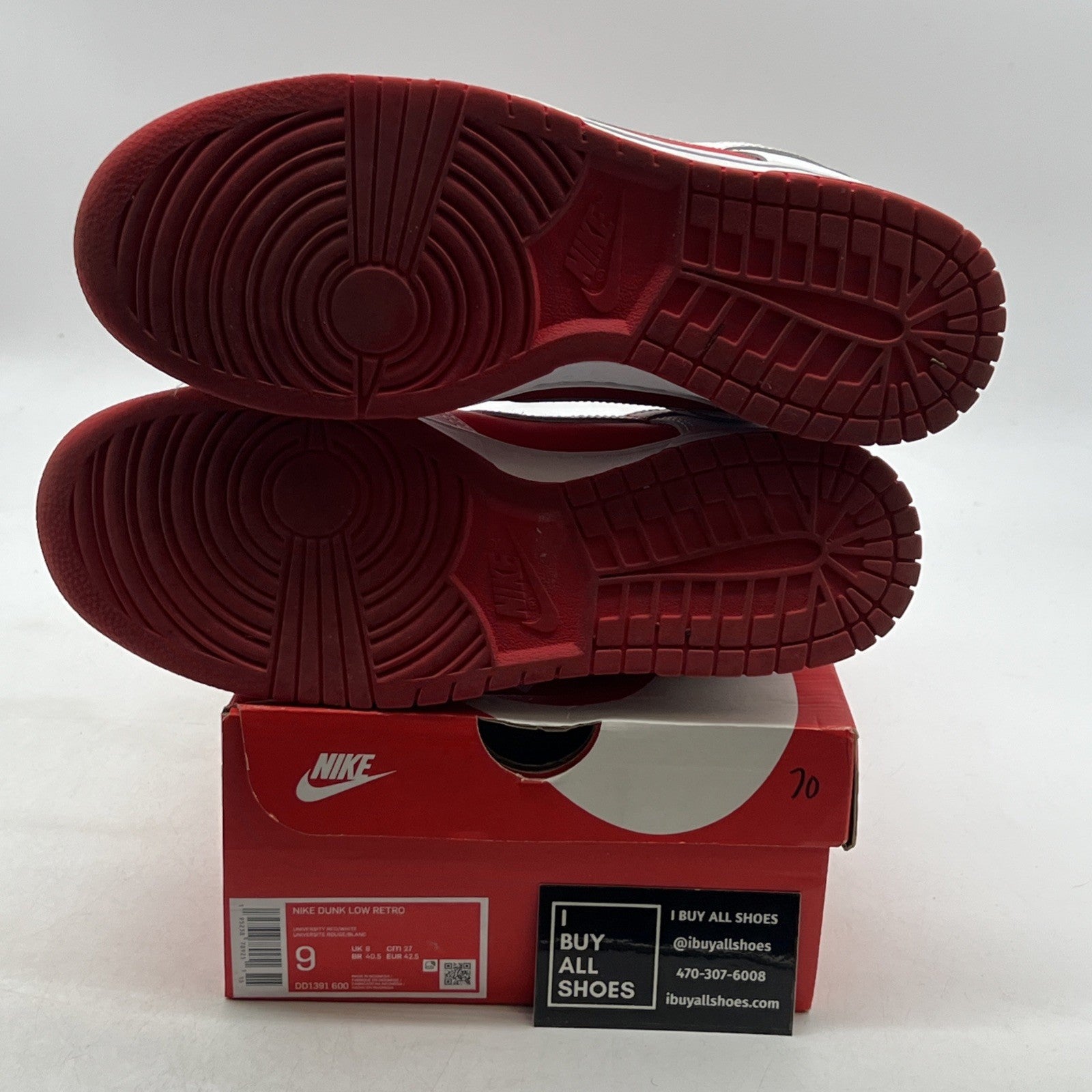 Size 9 - Nike Dunk Low Championship Red (DD1391-600)