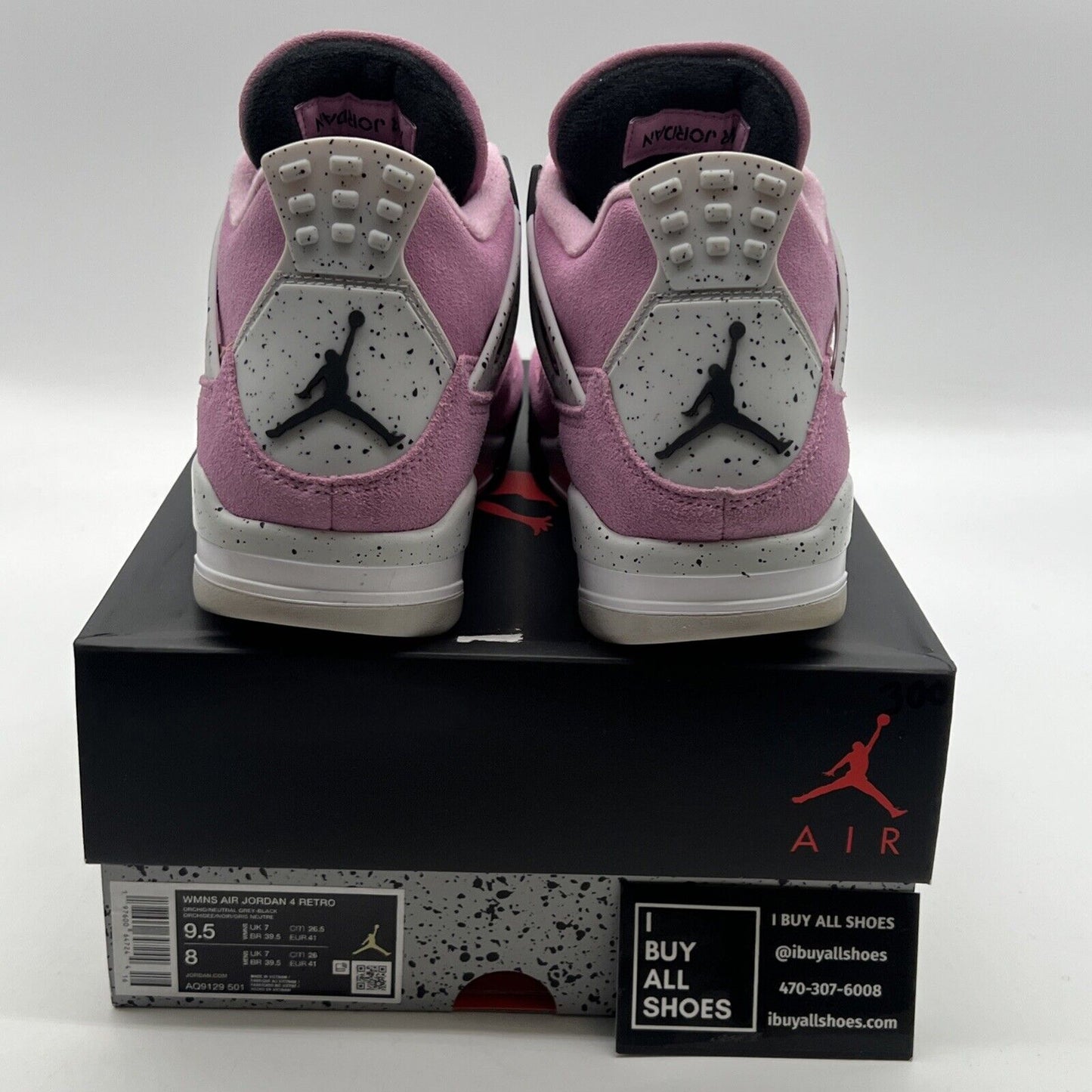Size 9.5 - Air Jordan 4 Retro Orchid W (AQ9129-501)