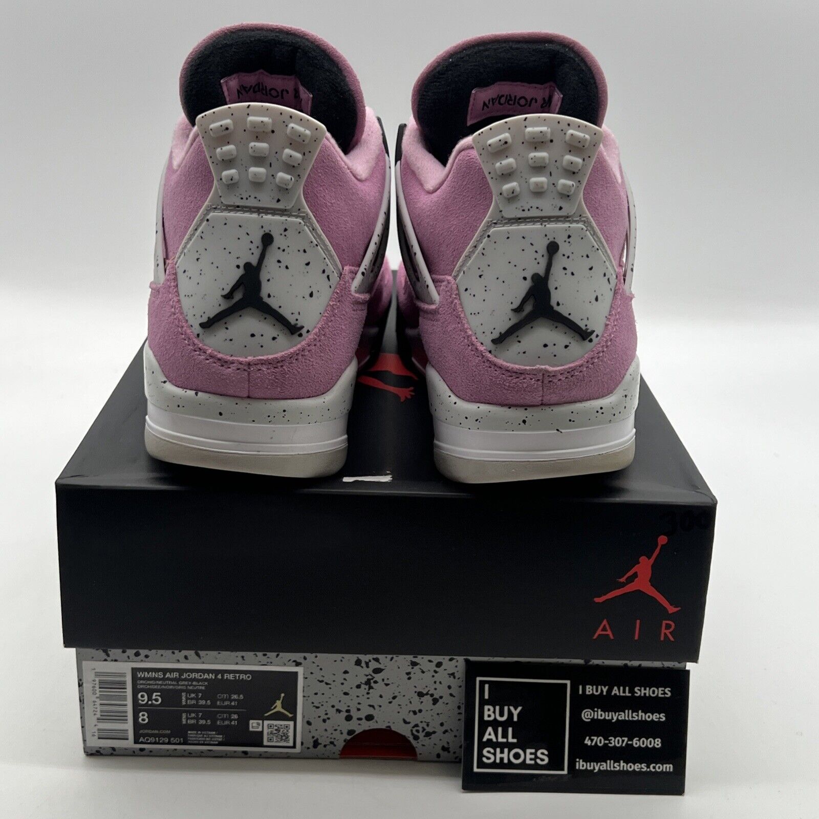 Size 9.5 - Air Jordan 4 Retro Orchid W (AQ9129-501)