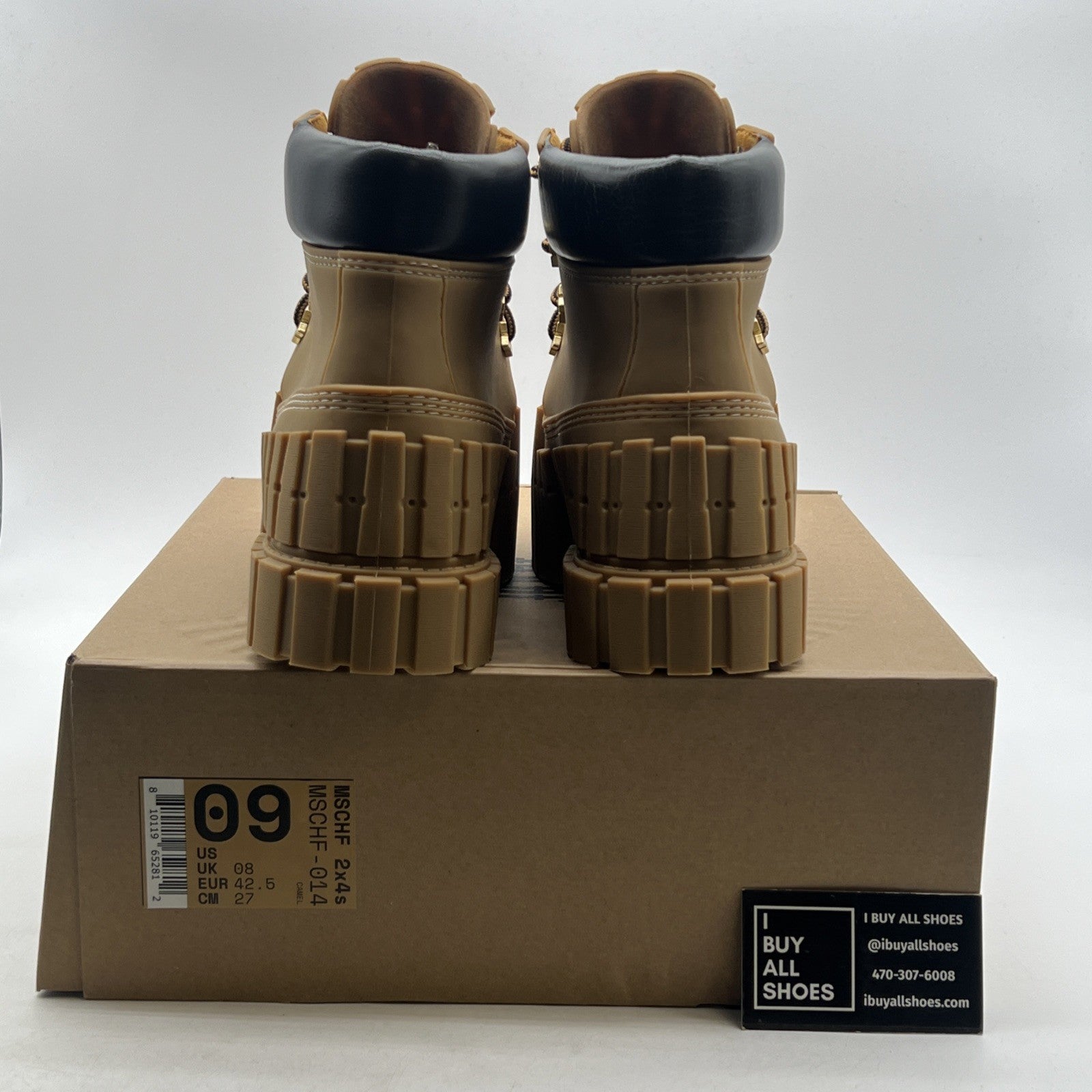 Size 9 - MSCHF 2x4 Timberland Boots Big Red Boots