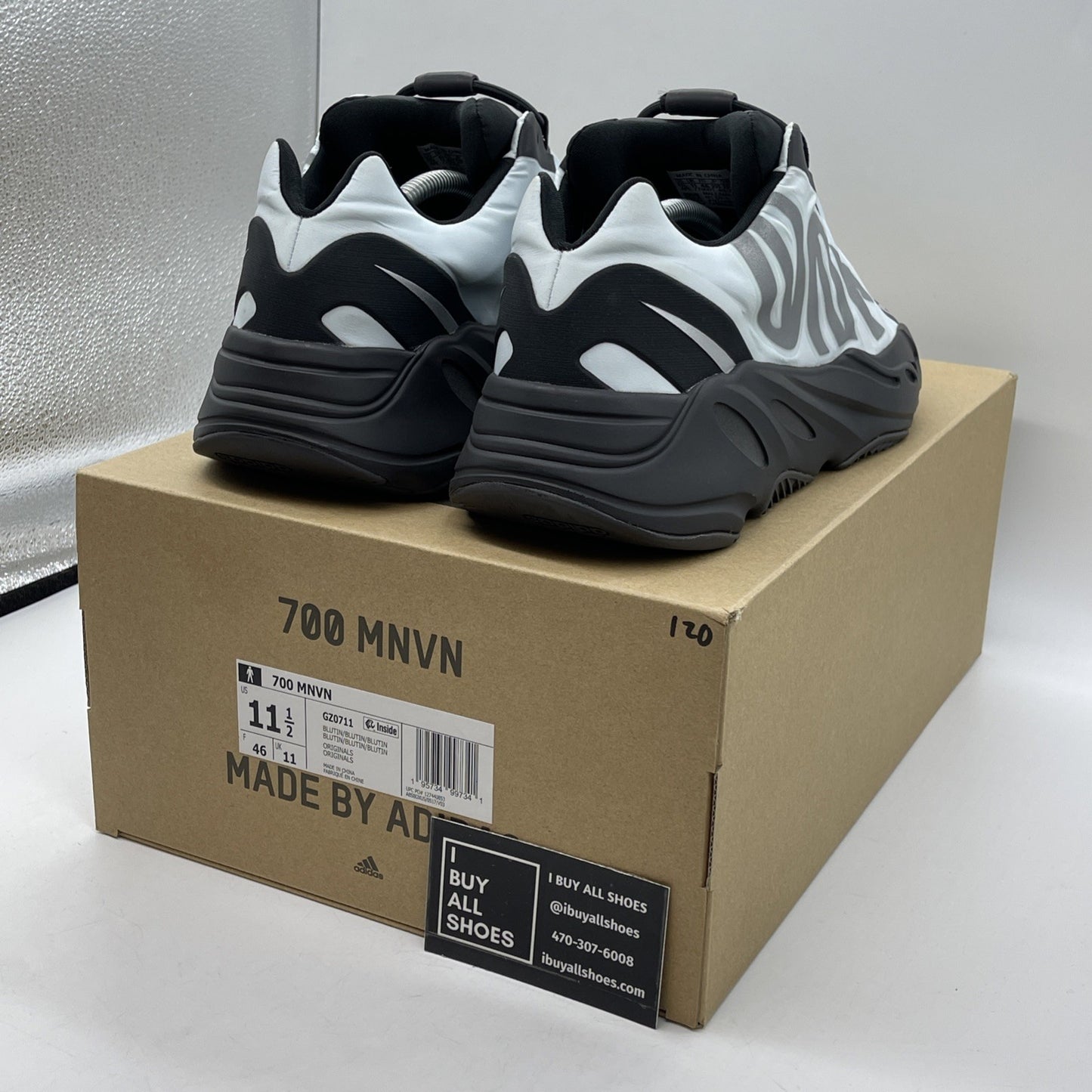 Size 10.5 - adidas Yeezy Boost 700 MNVN Blue Tint Black (GZ0711)