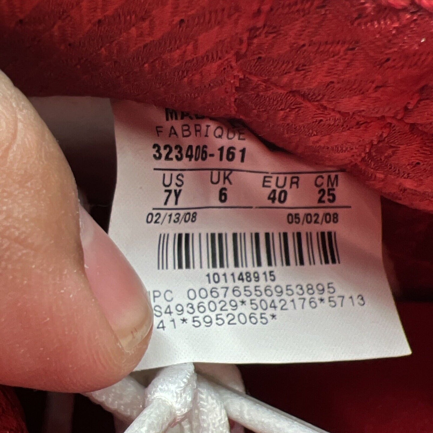 Size 7Y - Nike Air Jordan 23 Low White Red (323406-161)