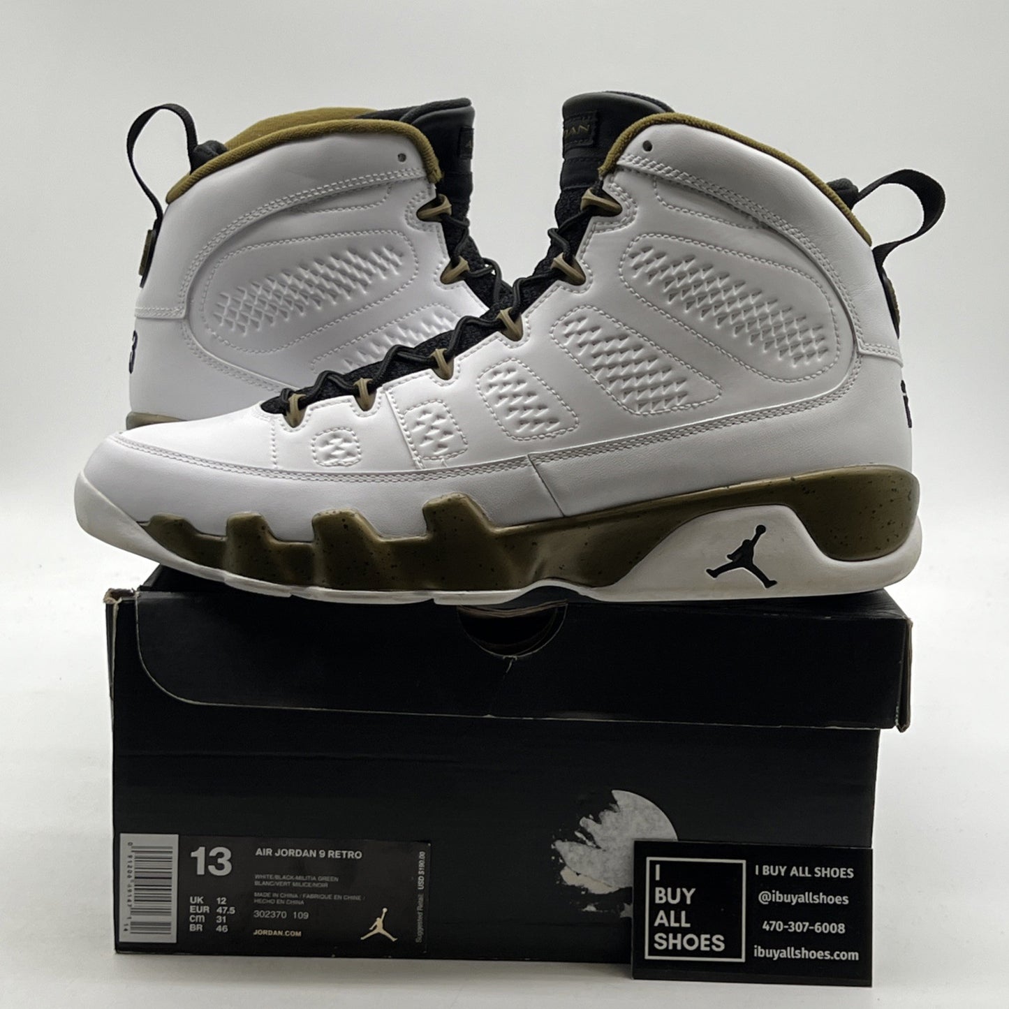 Size 13 - Air Jordan 9 Retro Statue (302370-109)