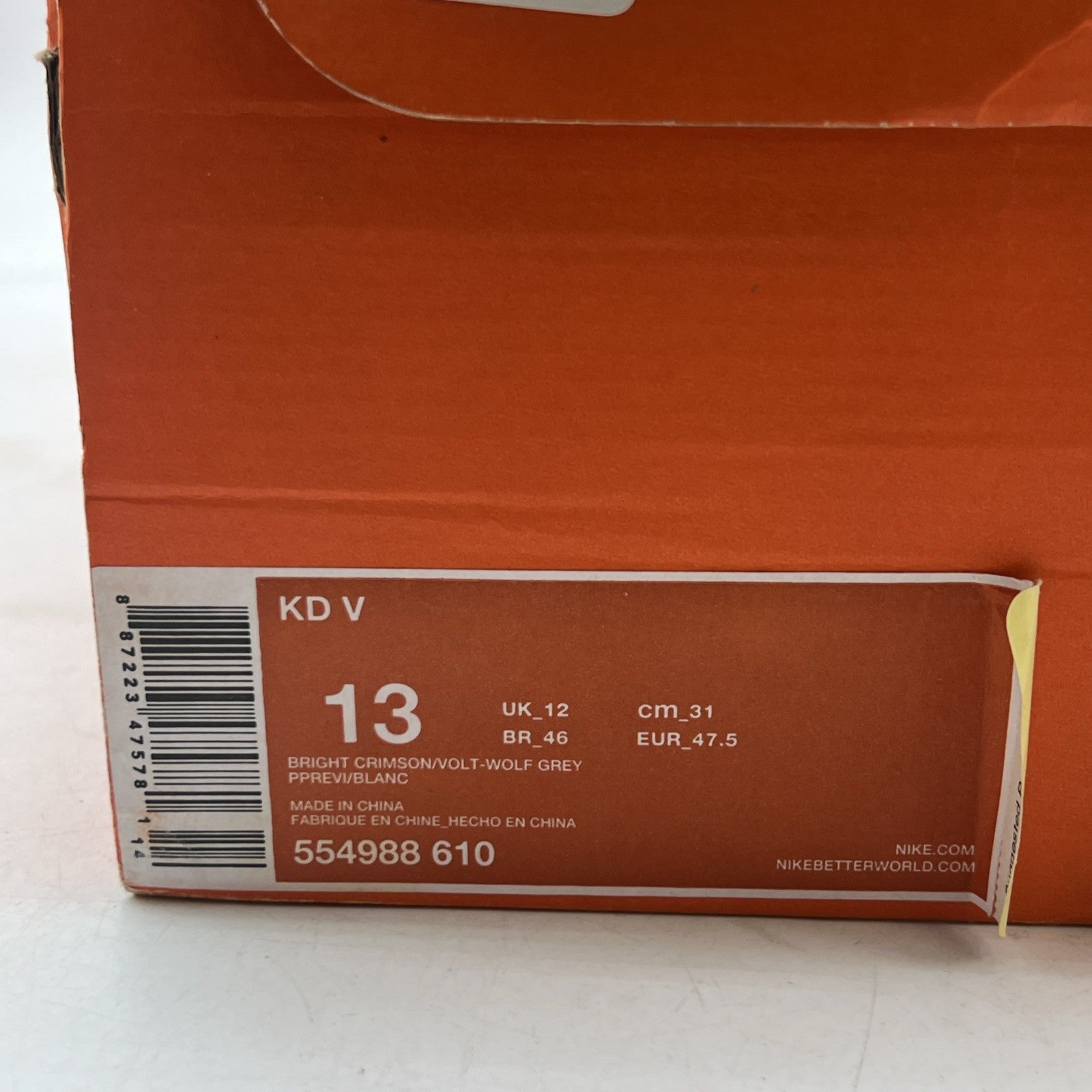 Size 13 - Nike KD 5 DMV - (554988-610)