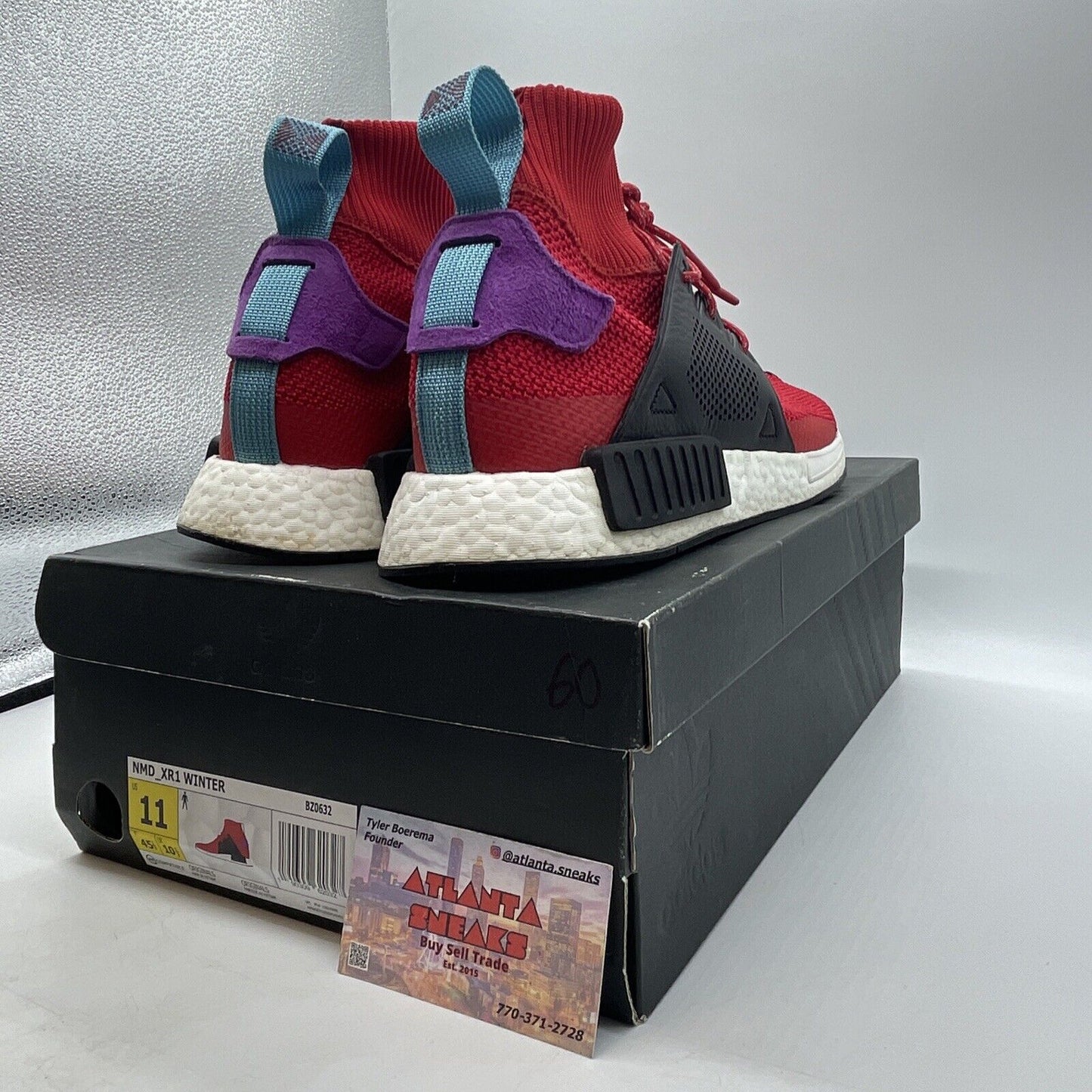 Size 11 - adidas NMD_XR1 Winter Mid Scarlet Red White Black Blue (BZ0632)